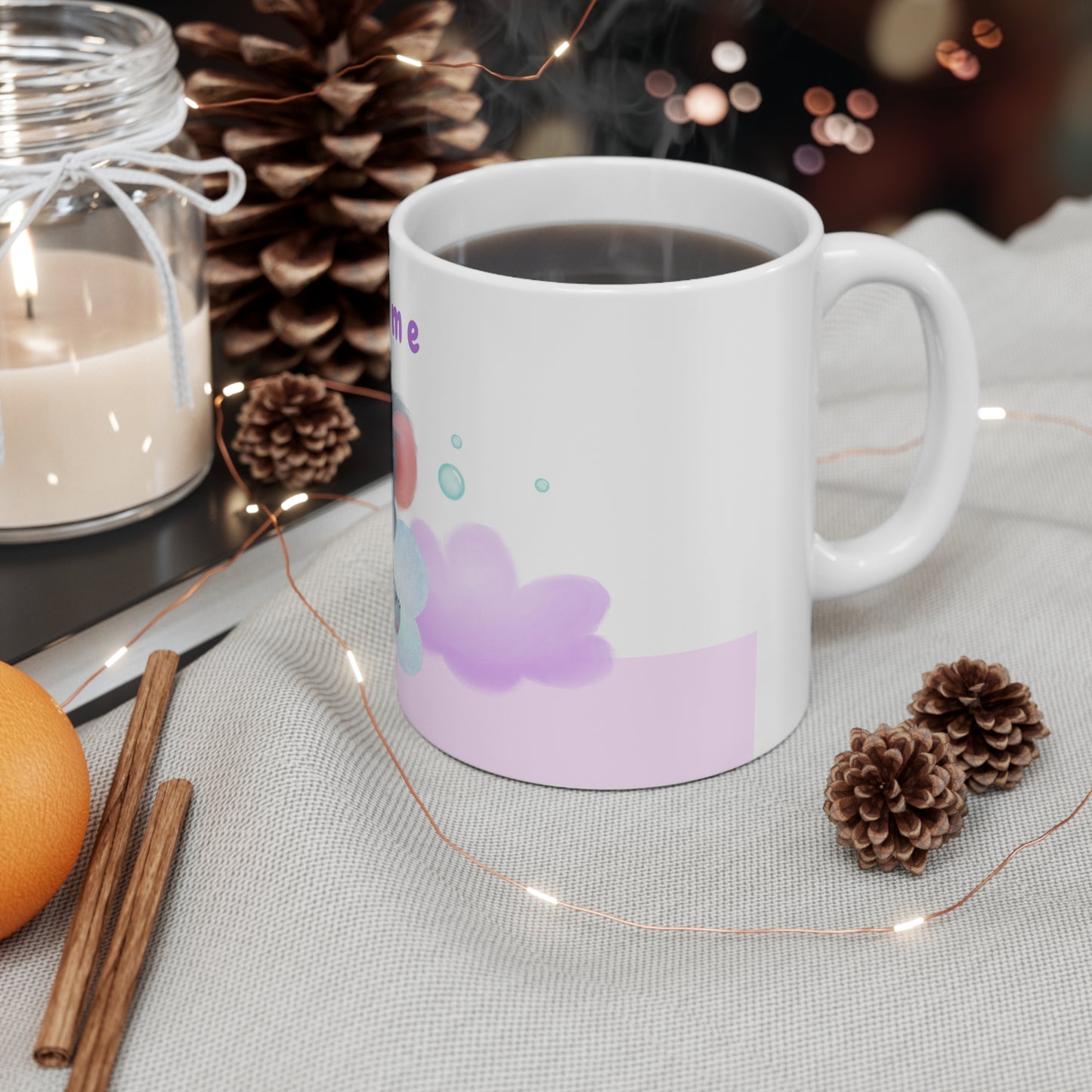 Personalized Baby Name Mug - Cherish Every Sip of Joy Ceramic Mug 11oz - owl2you