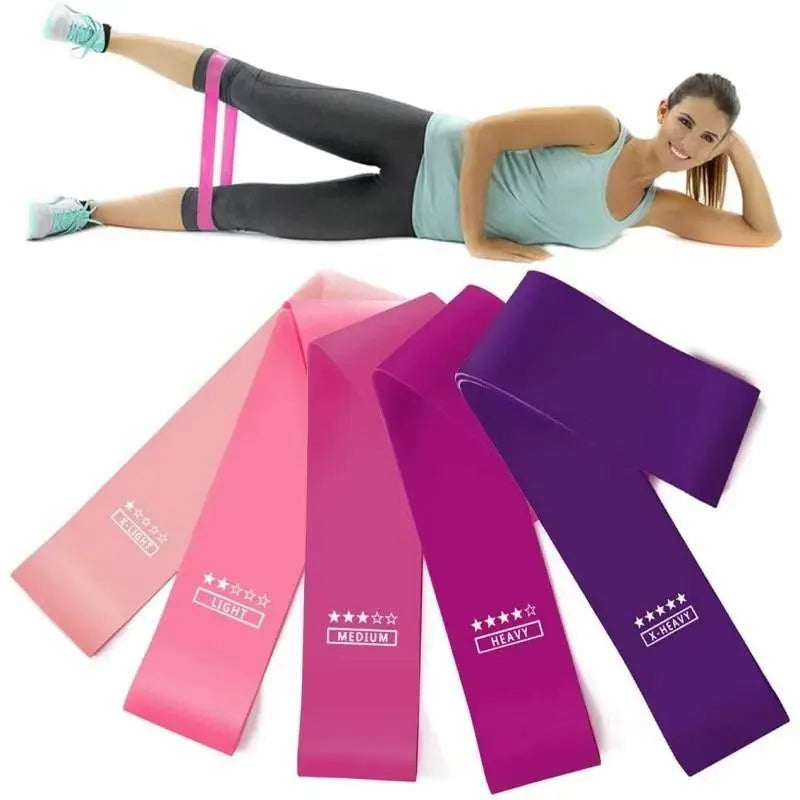 5Pcs/Set Resistance Band, Elastic Fitness Band, Workout Band for Arms, Gym Exercise Stretching Training Equipment
