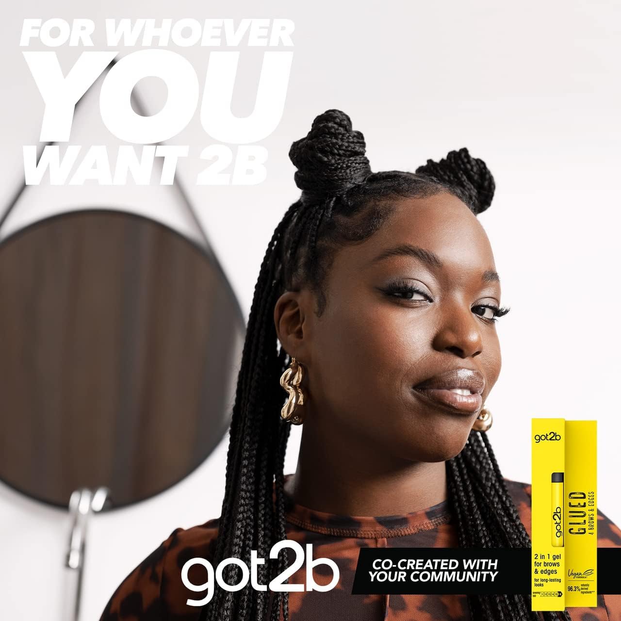 Got2B Brow & Edge Styling Gel, 72hr Hold, Vegan, 16ml