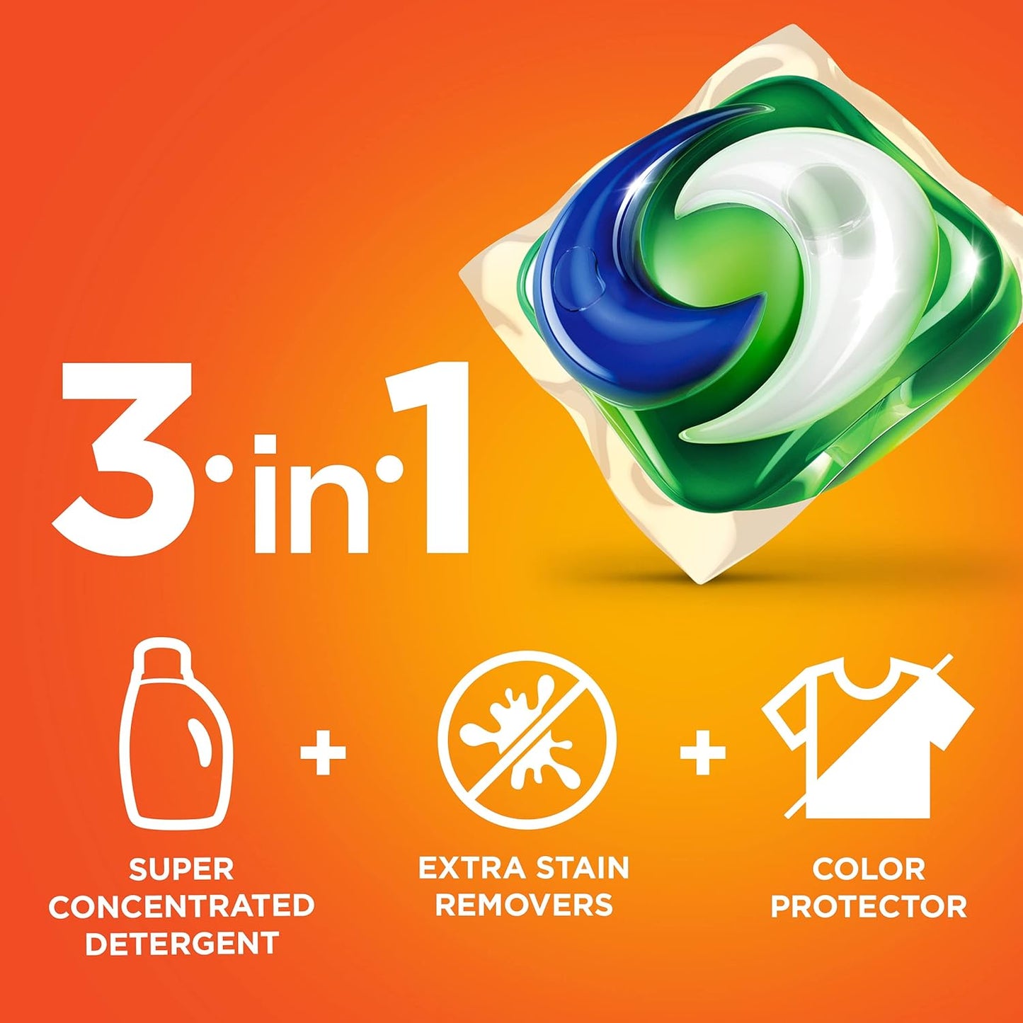 Tide PODS Liquid Laundry Detergent Soap Pacs HE Compatible 76 Count Powerful 3-in-1 Clean in one Step Original Scent
