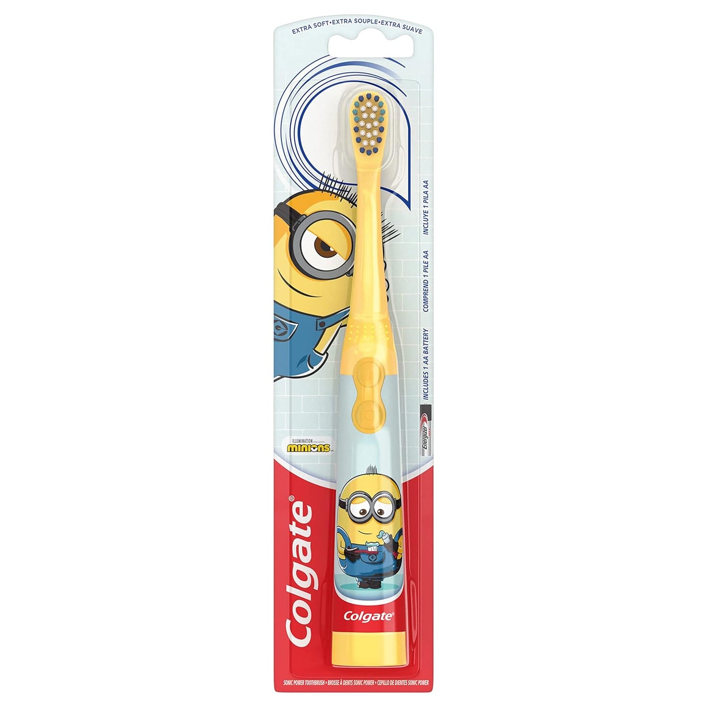 Colgate Kids Battery Powered Toothbrush, Batman, Extra Soft Toothbrush, Ages 3 and Up, 1 Pack , Colors May Vary