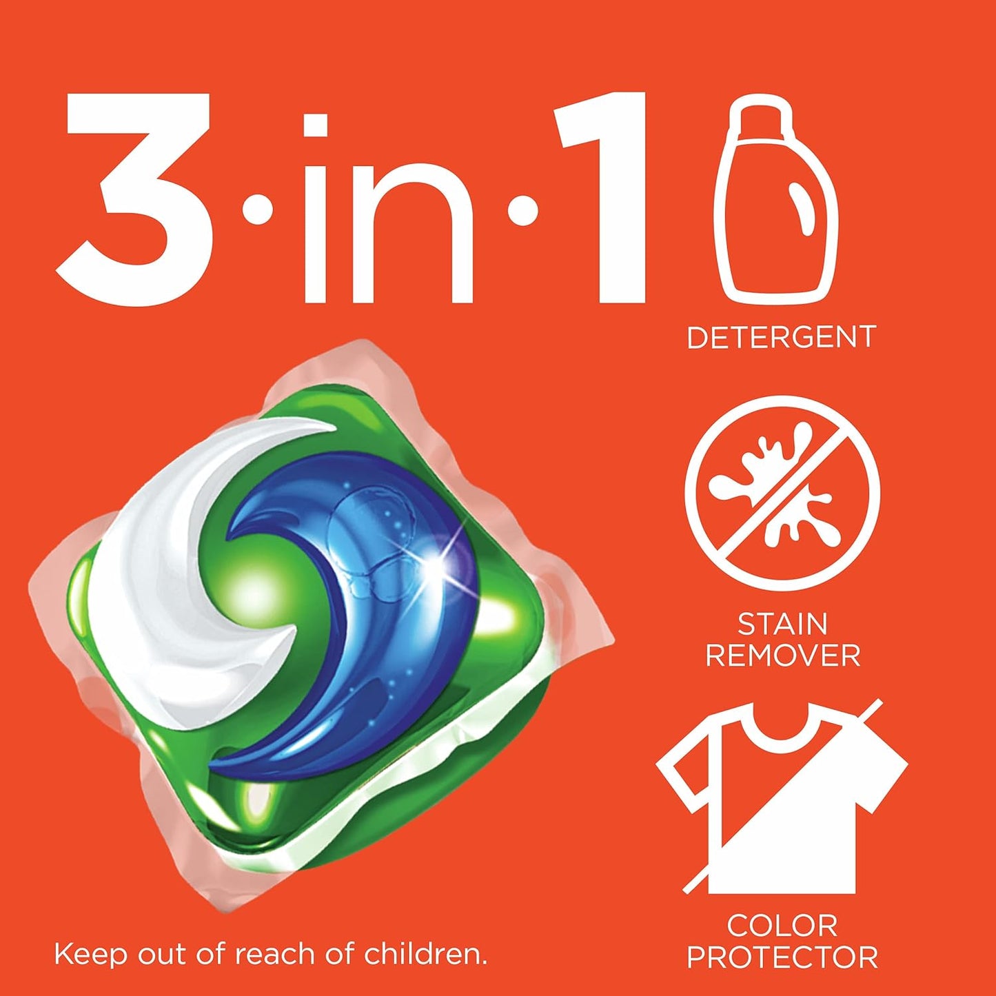 Tide PODS Liquid Laundry Detergent Soap Pacs HE Compatible 76 Count Powerful 3-in-1 Clean in one Step Original Scent