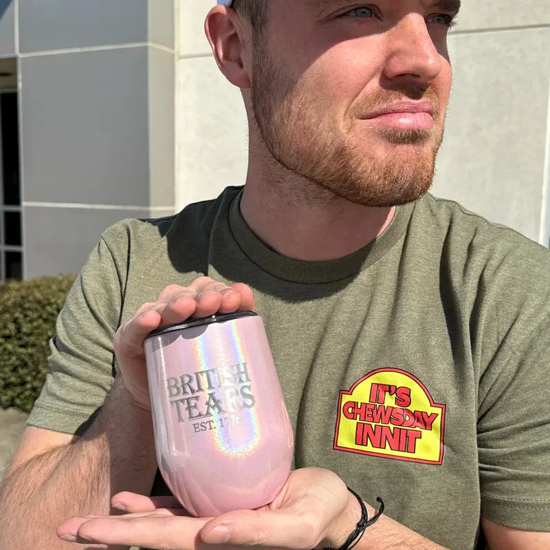 British Tears Laser Etched Tumbler