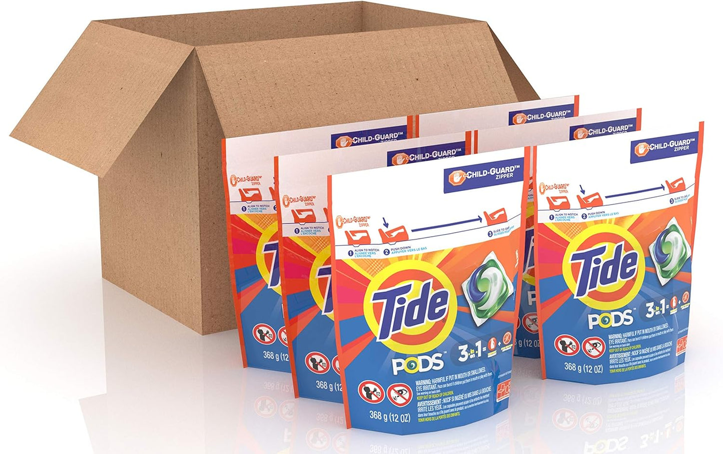Tide PODS Liquid Laundry Detergent Soap Pacs HE Compatible 76 Count Powerful 3-in-1 Clean in one Step Original Scent