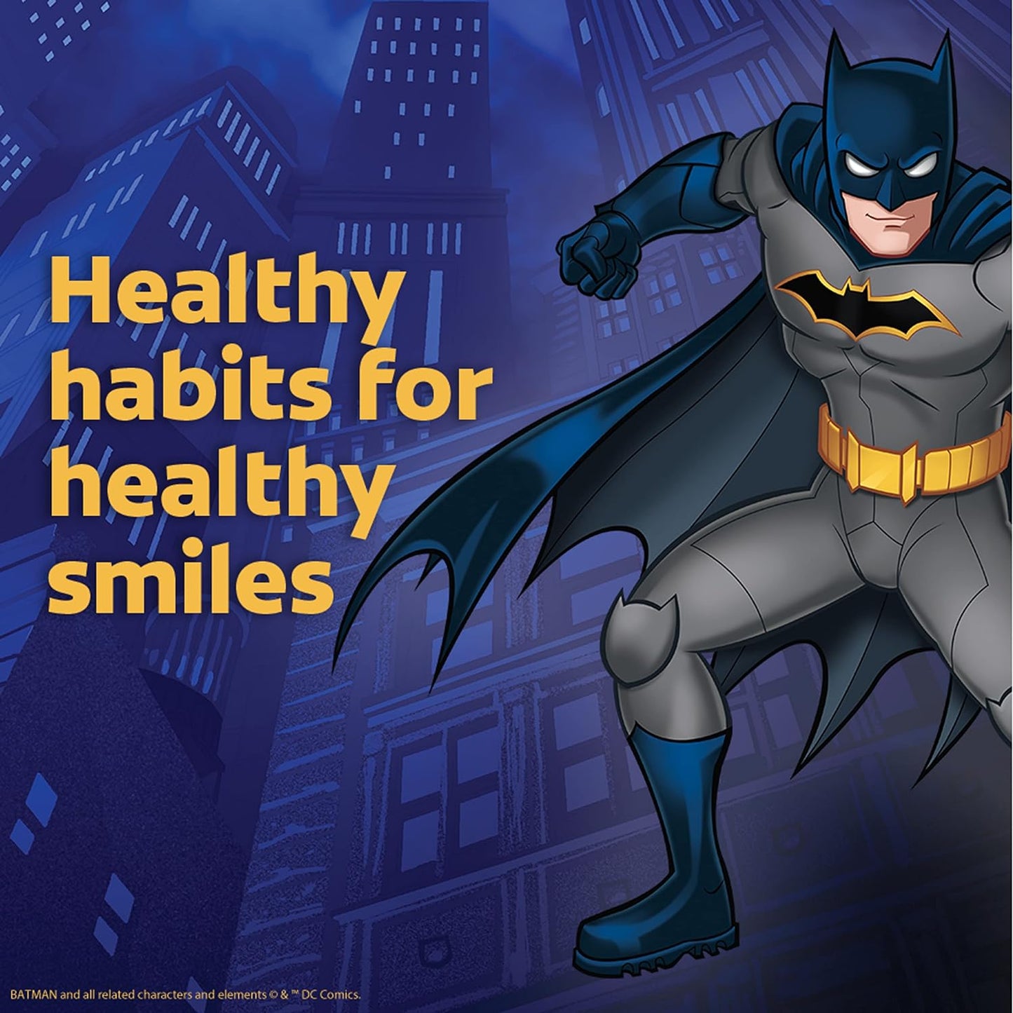 Colgate Kids Battery Powered Toothbrush, Batman, Extra Soft Toothbrush, Ages 3 and Up, 1 Pack , Colors May Vary