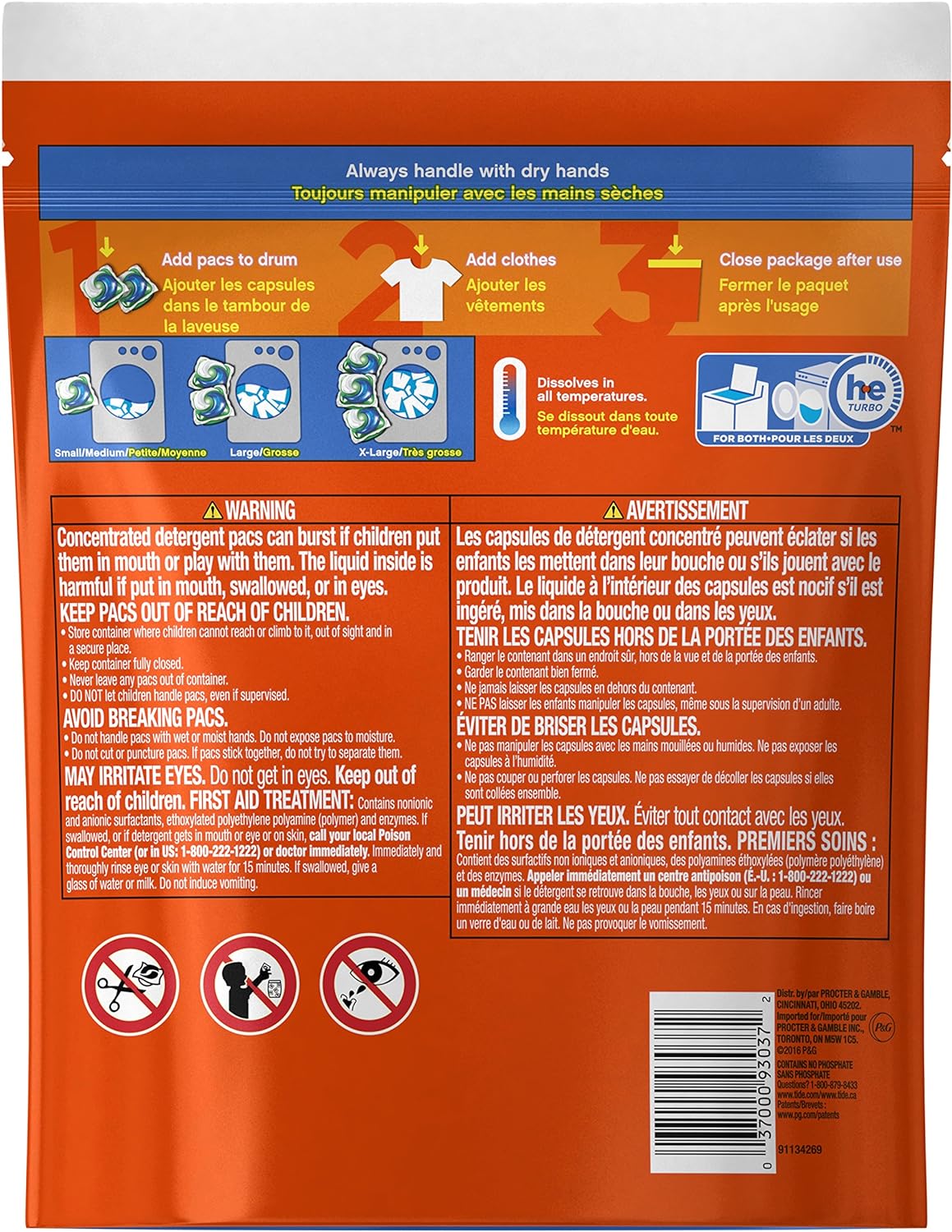 Tide PODS Liquid Laundry Detergent Soap Pacs HE Compatible 76 Count Powerful 3-in-1 Clean in one Step Original Scent
