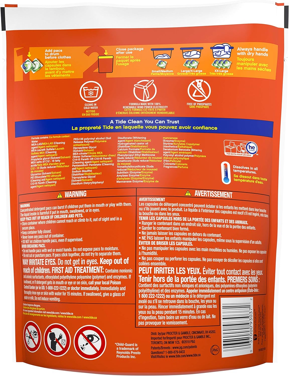 Tide PODS Liquid Laundry Detergent Soap Pacs HE Compatible 76 Count Powerful 3-in-1 Clean in one Step Original Scent