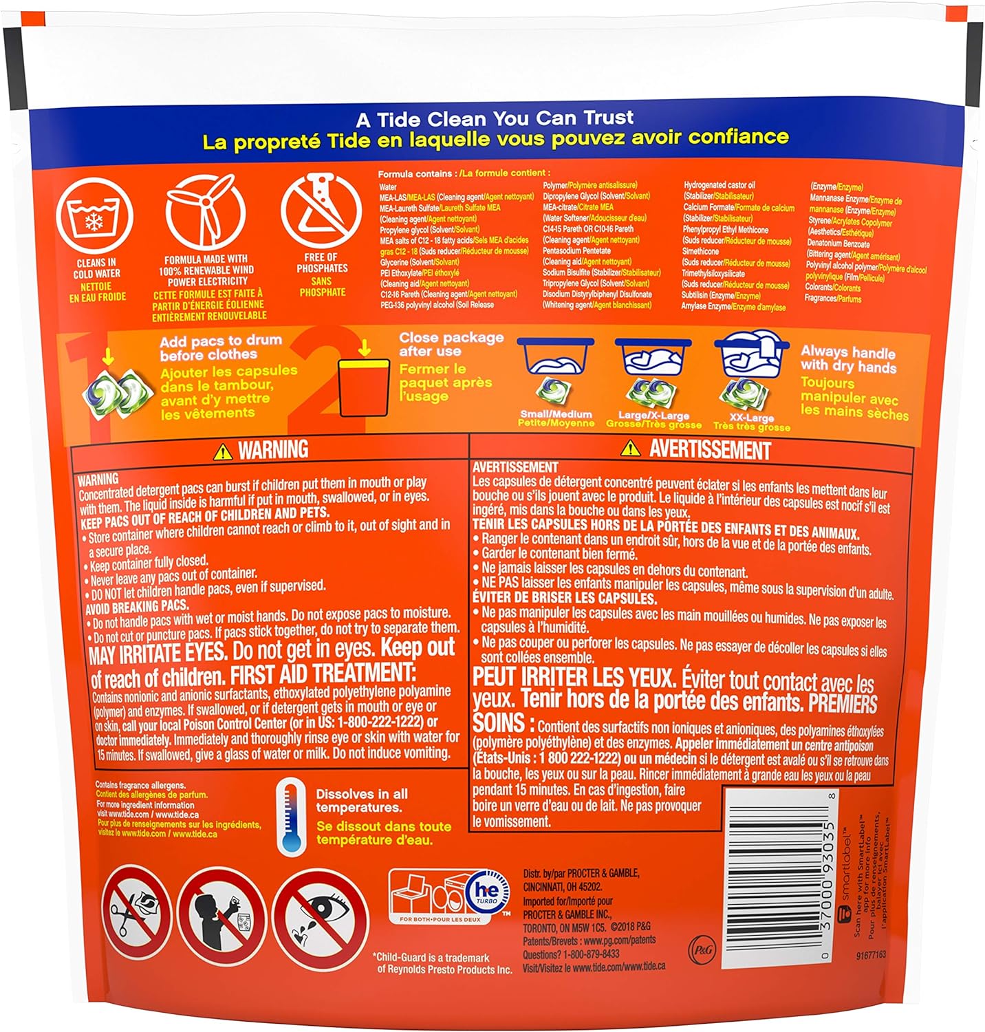 Tide PODS Liquid Laundry Detergent Soap Pacs HE Compatible 76 Count Powerful 3-in-1 Clean in one Step Original Scent