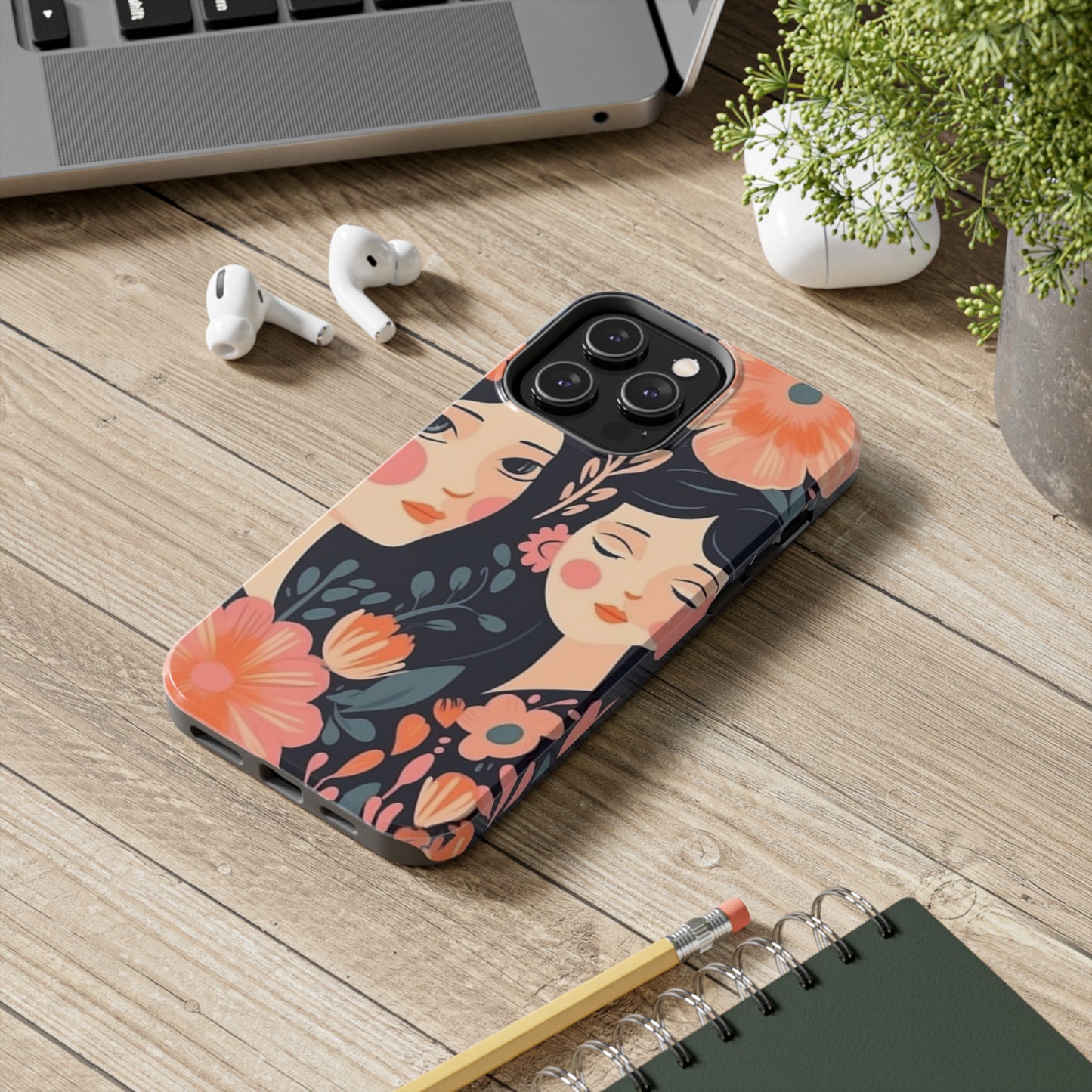 Flower MagSafe Case, Boho Wildflower Apple iPhone 14 Case, Retro Phone Case, Flower Phone Case, Cute Trendy iPhone Case, iPhone 13 - owl2you