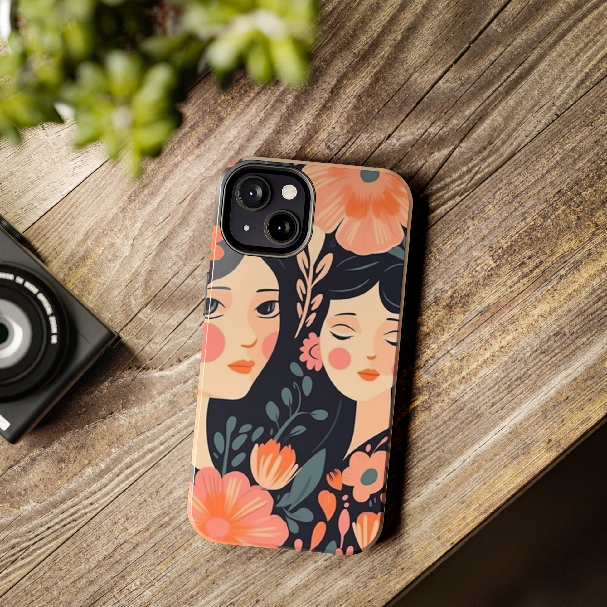 Flower MagSafe Case, Boho Wildflower Apple iPhone 14 Case, Retro Phone Case, Flower Phone Case, Cute Trendy iPhone Case, iPhone 13 - owl2you