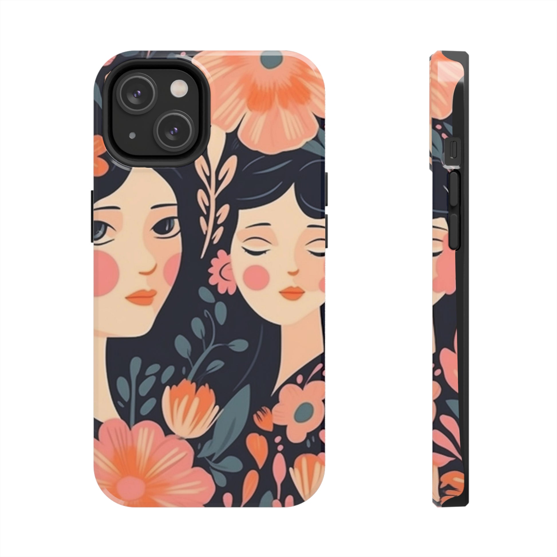 Flower MagSafe Case, Boho Wildflower Apple iPhone 14 Case, Retro Phone Case, Flower Phone Case, Cute Trendy iPhone Case, iPhone 13 - owl2you