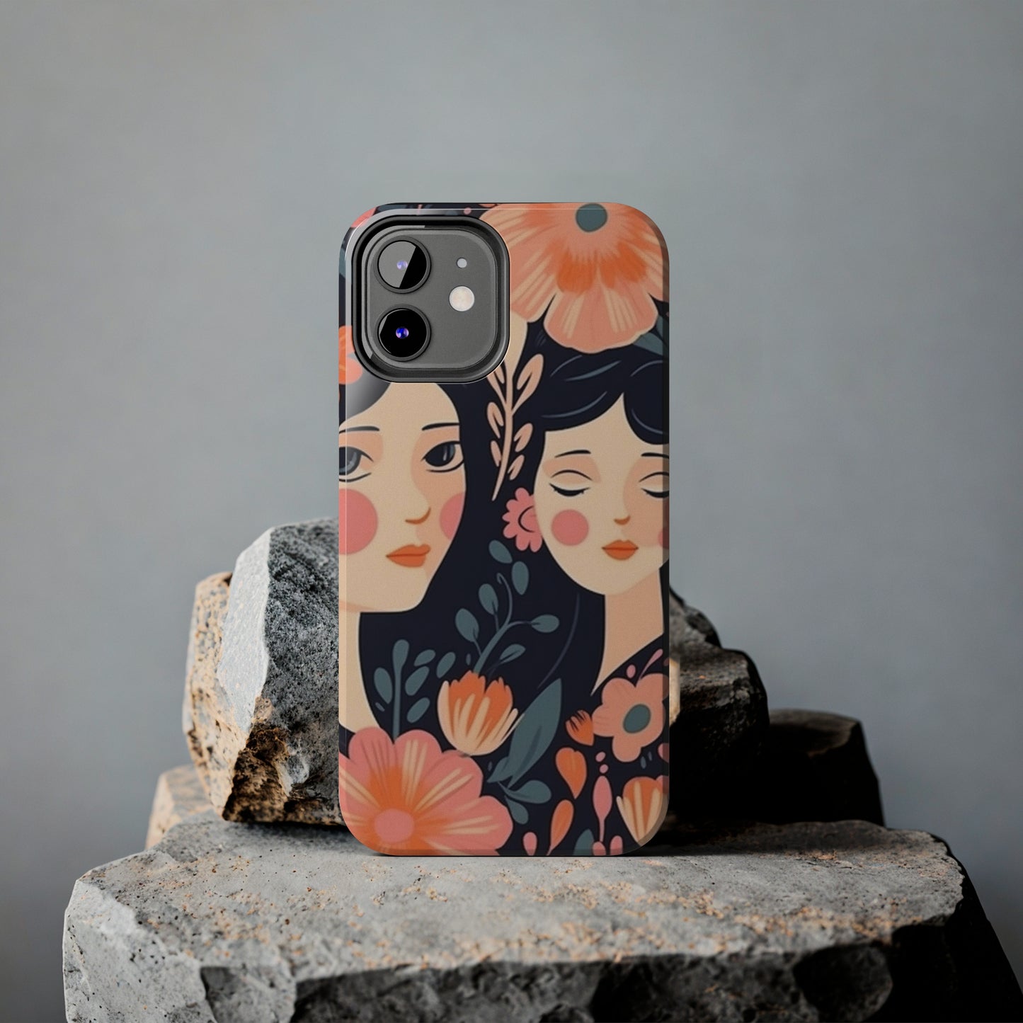 Flower MagSafe Case, Boho Wildflower Apple iPhone 14 Case, Retro Phone Case, Flower Phone Case, Cute Trendy iPhone Case, iPhone 13 - owl2you