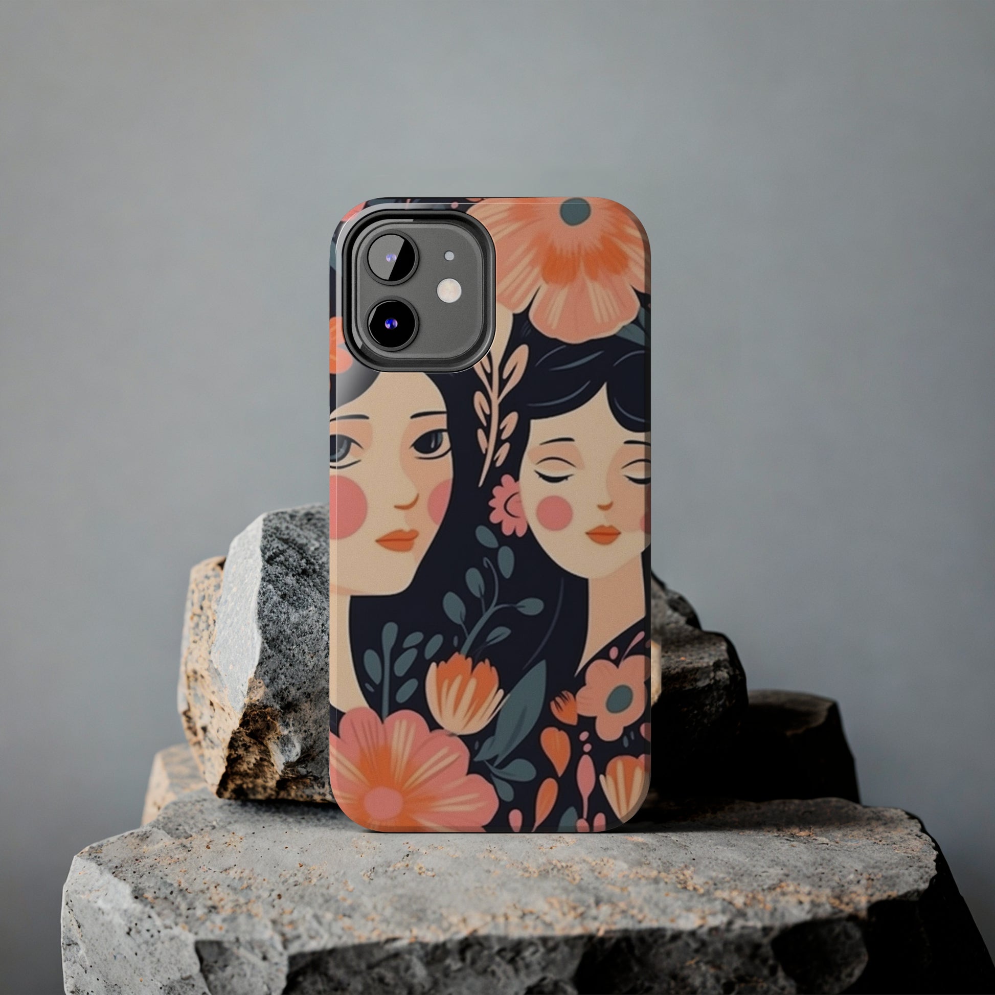 Flower MagSafe Case, Boho Wildflower Apple iPhone 14 Case, Retro Phone Case, Flower Phone Case, Cute Trendy iPhone Case, iPhone 13 - owl2you