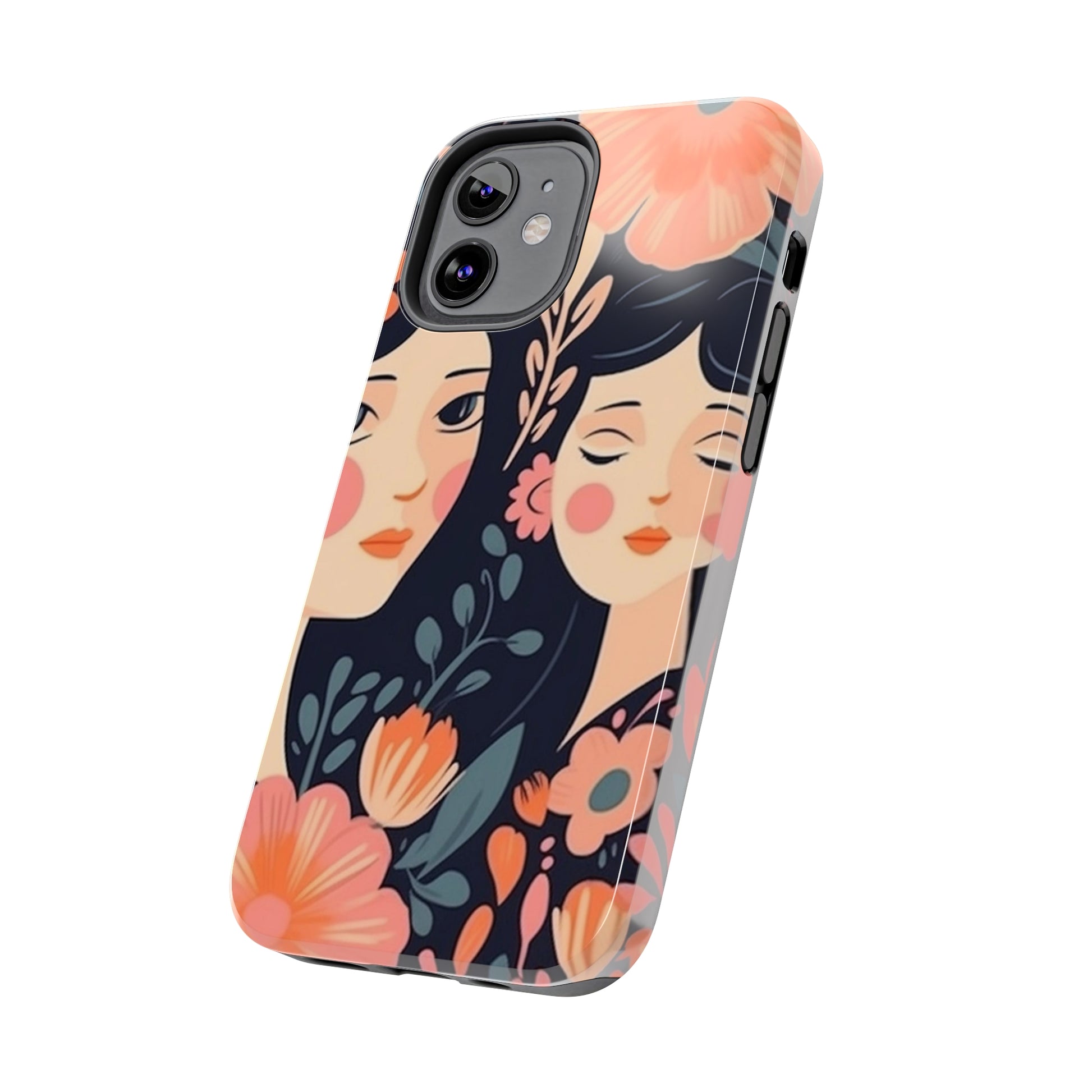 Flower MagSafe Case, Boho Wildflower Apple iPhone 14 Case, Retro Phone Case, Flower Phone Case, Cute Trendy iPhone Case, iPhone 13 - owl2you