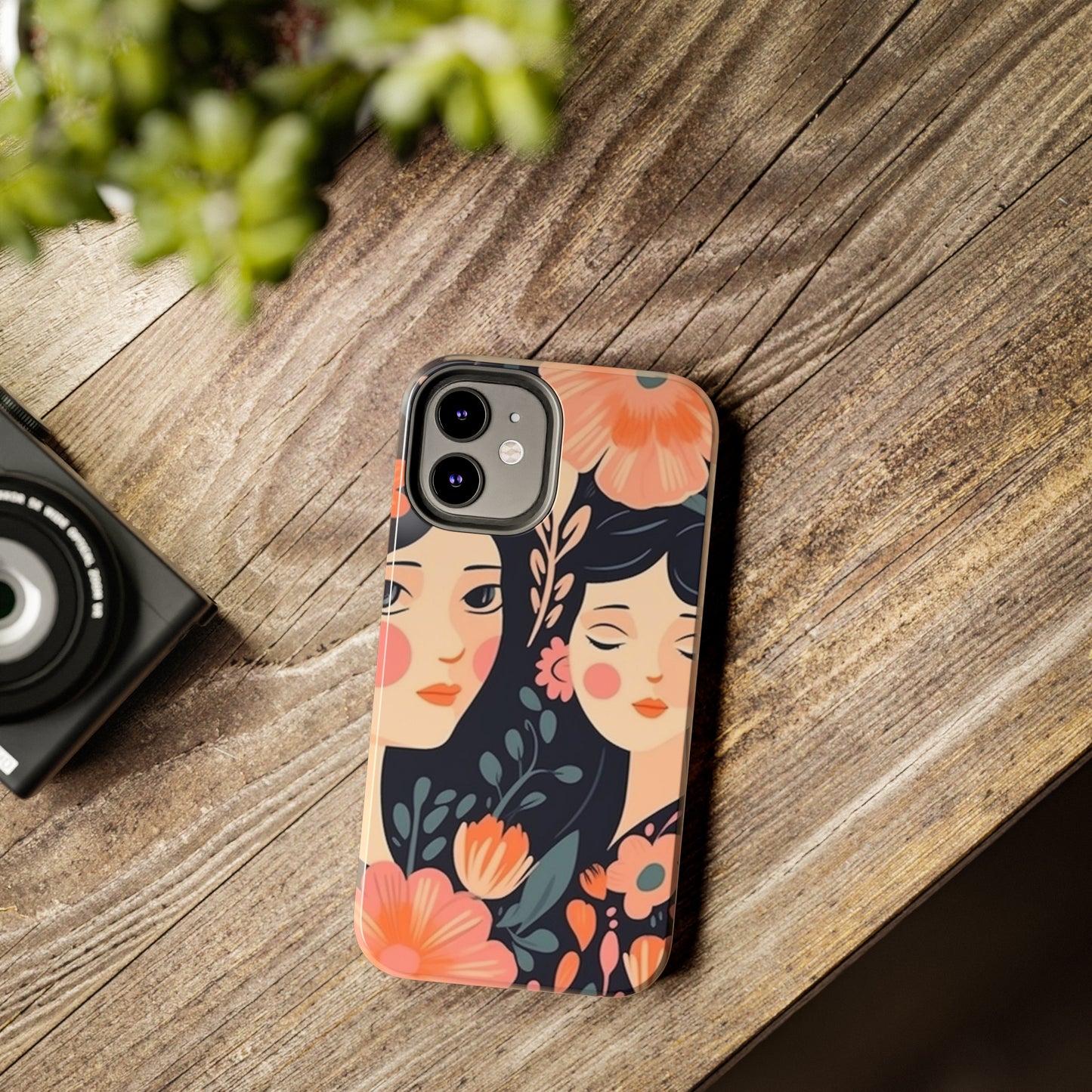 Flower MagSafe Case, Boho Wildflower Apple iPhone 14 Case, Retro Phone Case, Flower Phone Case, Cute Trendy iPhone Case, iPhone 13 - owl2you