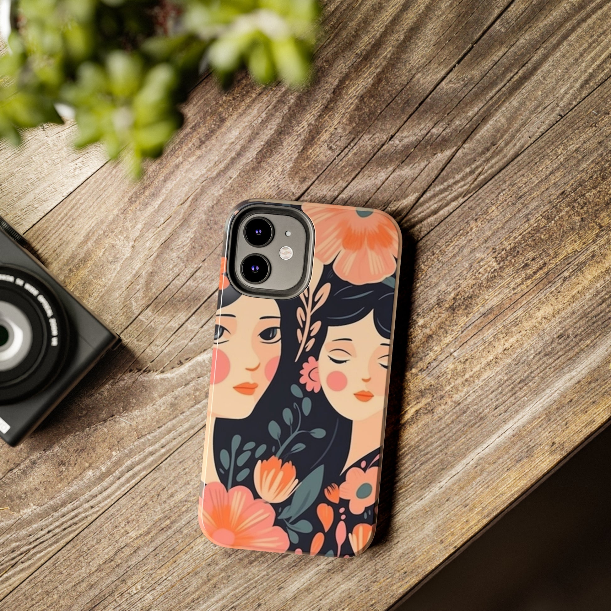 Flower MagSafe Case, Boho Wildflower Apple iPhone 14 Case, Retro Phone Case, Flower Phone Case, Cute Trendy iPhone Case, iPhone 13 - owl2you