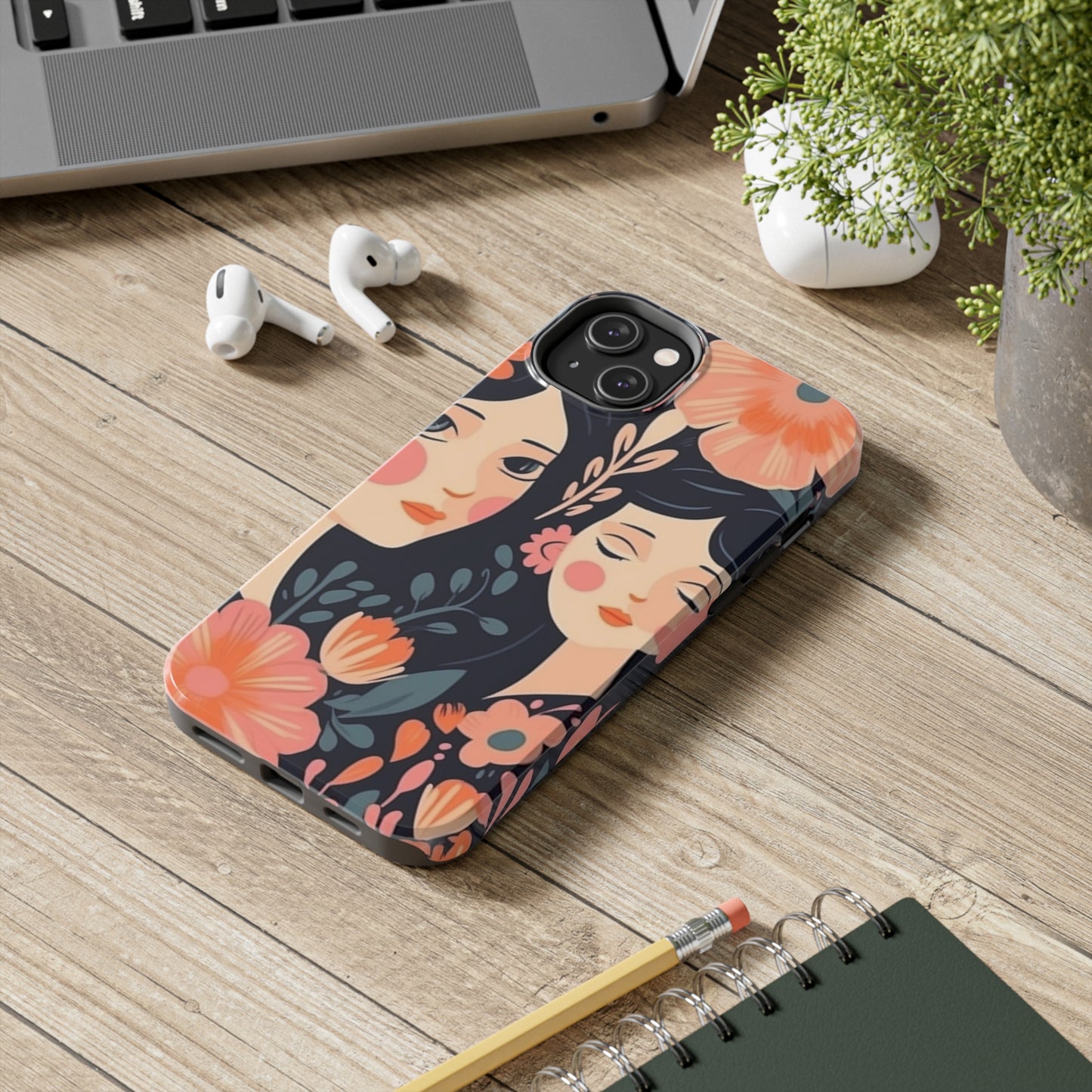 Flower MagSafe Case, Boho Wildflower Apple iPhone 14 Case, Retro Phone Case, Flower Phone Case, Cute Trendy iPhone Case, iPhone 13 - owl2you