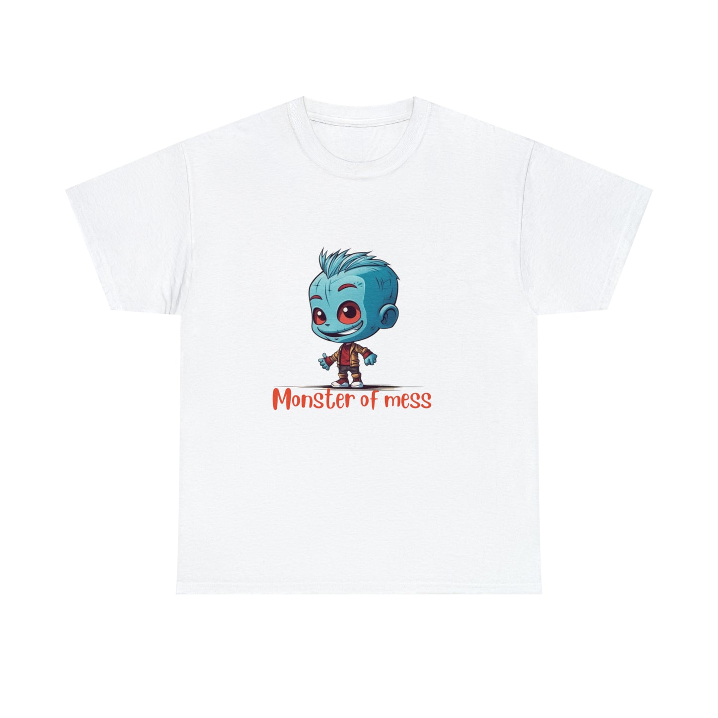 Monster of Mess Unisex Heavy Cotton Tee - Chaos Meets Style - owl2you