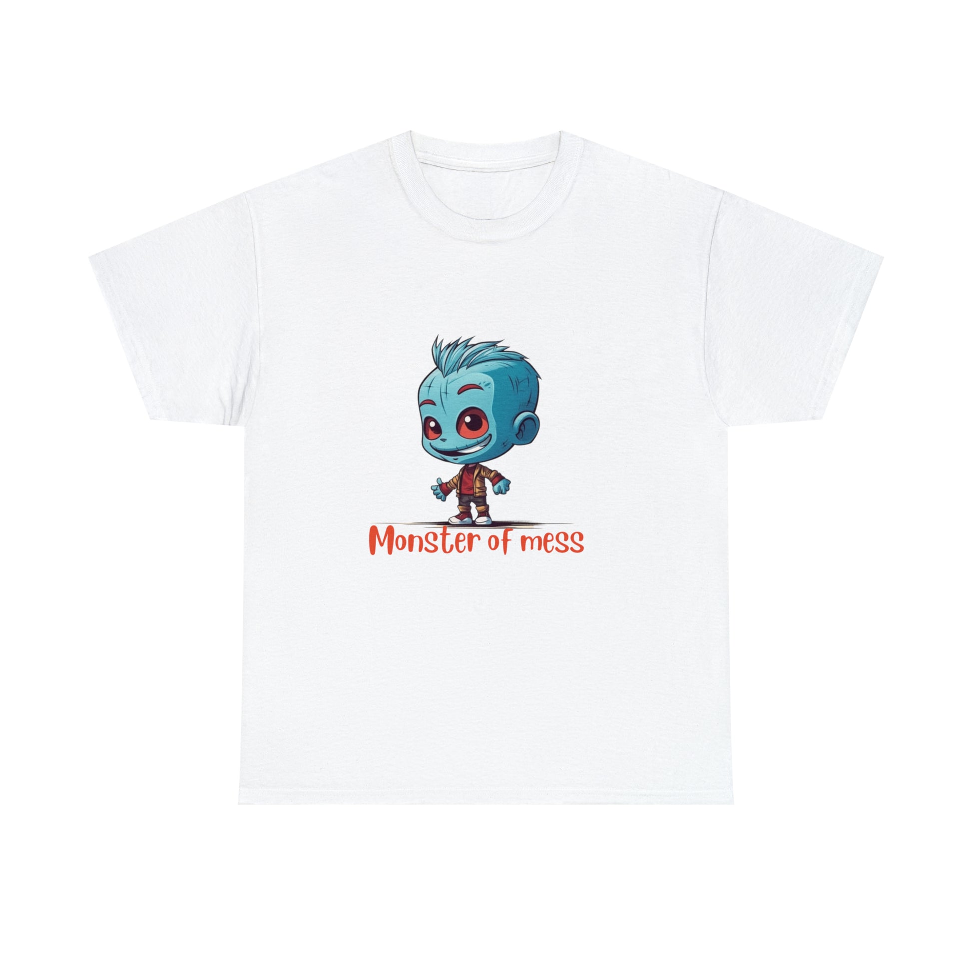 Monster of Mess Unisex Heavy Cotton Tee - Chaos Meets Style - owl2you