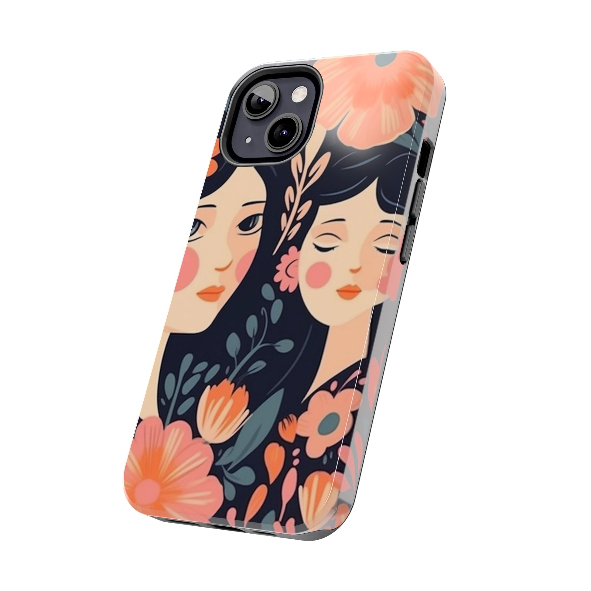 Flower MagSafe Case, Boho Wildflower Apple iPhone 14 Case, Retro Phone Case, Flower Phone Case, Cute Trendy iPhone Case, iPhone 13 - owl2you