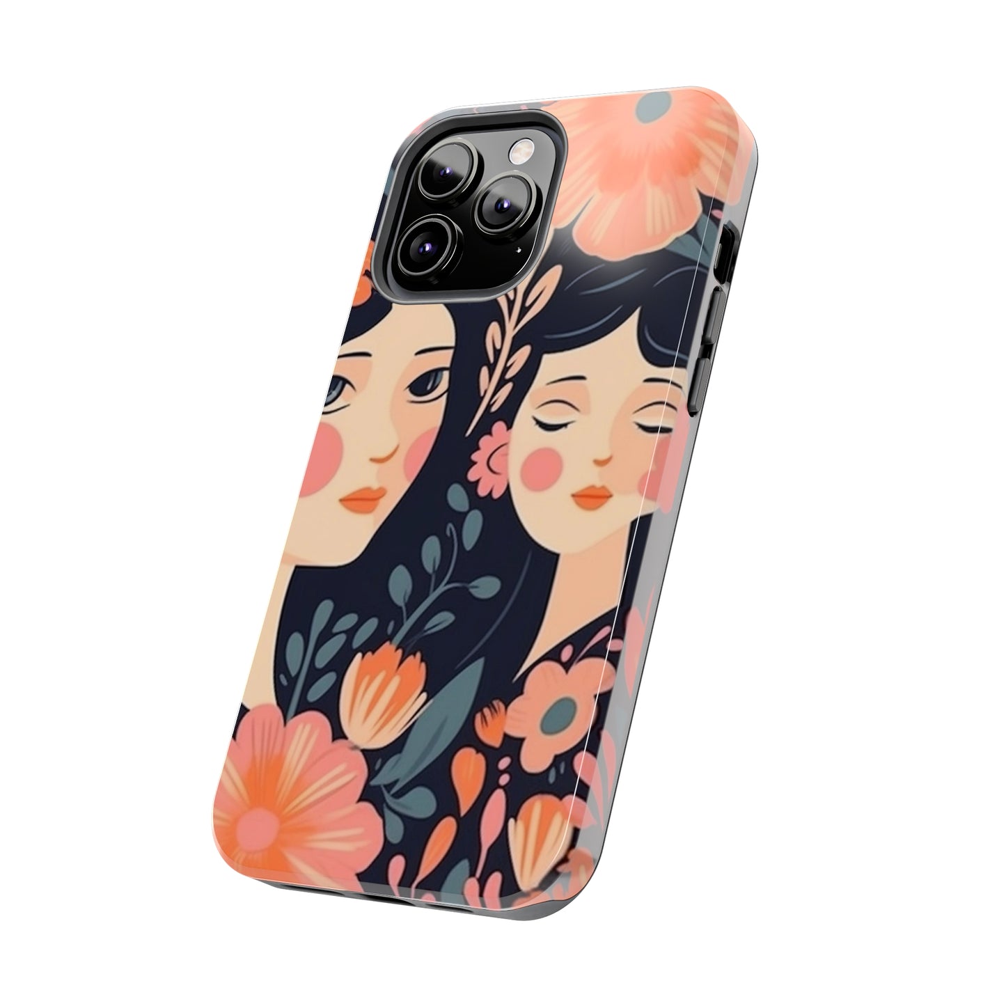 Flower MagSafe Case, Boho Wildflower Apple iPhone 14 Case, Retro Phone Case, Flower Phone Case, Cute Trendy iPhone Case, iPhone 13 - owl2you