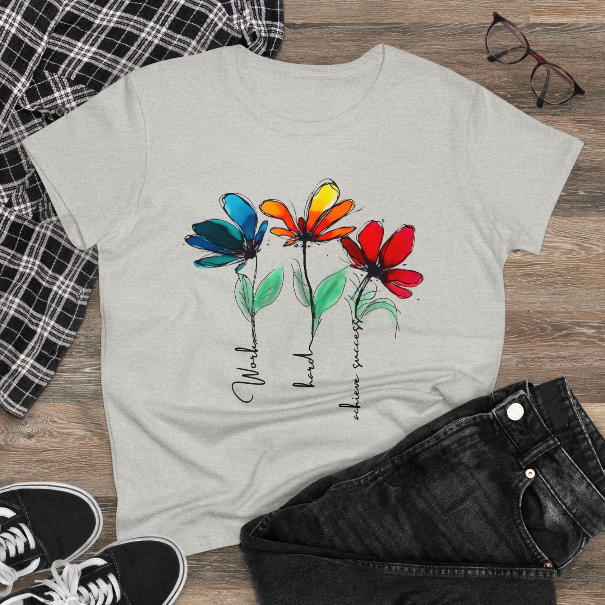 Wild Flowers Shirt, Wildflower Tshirt, Floral Shirt, Botanical Shirt, Flower Shirt, Nature Lover Shirt,Ladies Shirts, Womens Tees,Flover Tee - owl2you