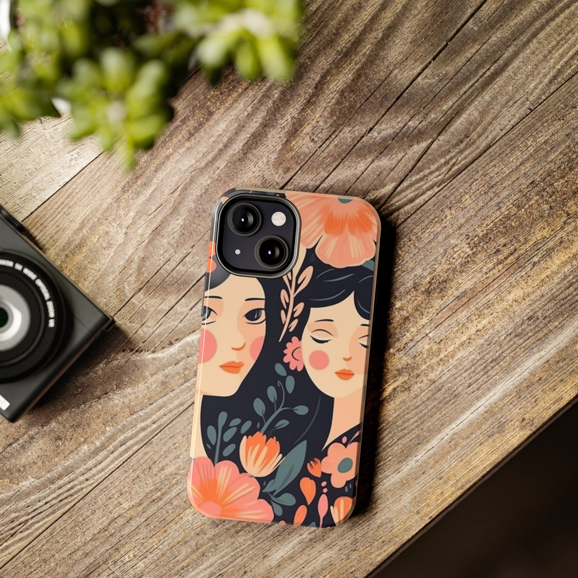 Flower MagSafe Case, Boho Wildflower Apple iPhone 14 Case, Retro Phone Case, Flower Phone Case, Cute Trendy iPhone Case, iPhone 13 - owl2you