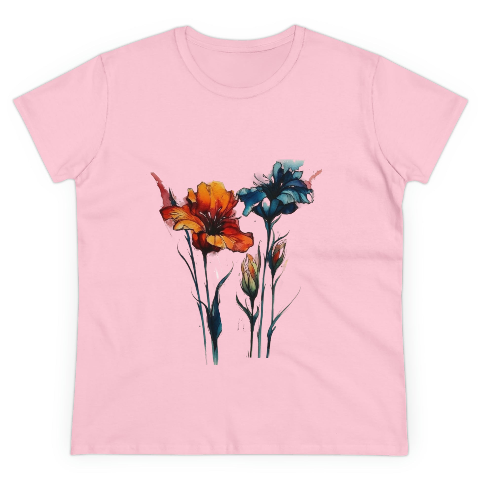 Wildflower Tshirt, Floral Shirt, Botanical Shirt, Flower Shirt, Nature Lover Shirt,Ladies Shirts, Womens, Owl2you - owl2you