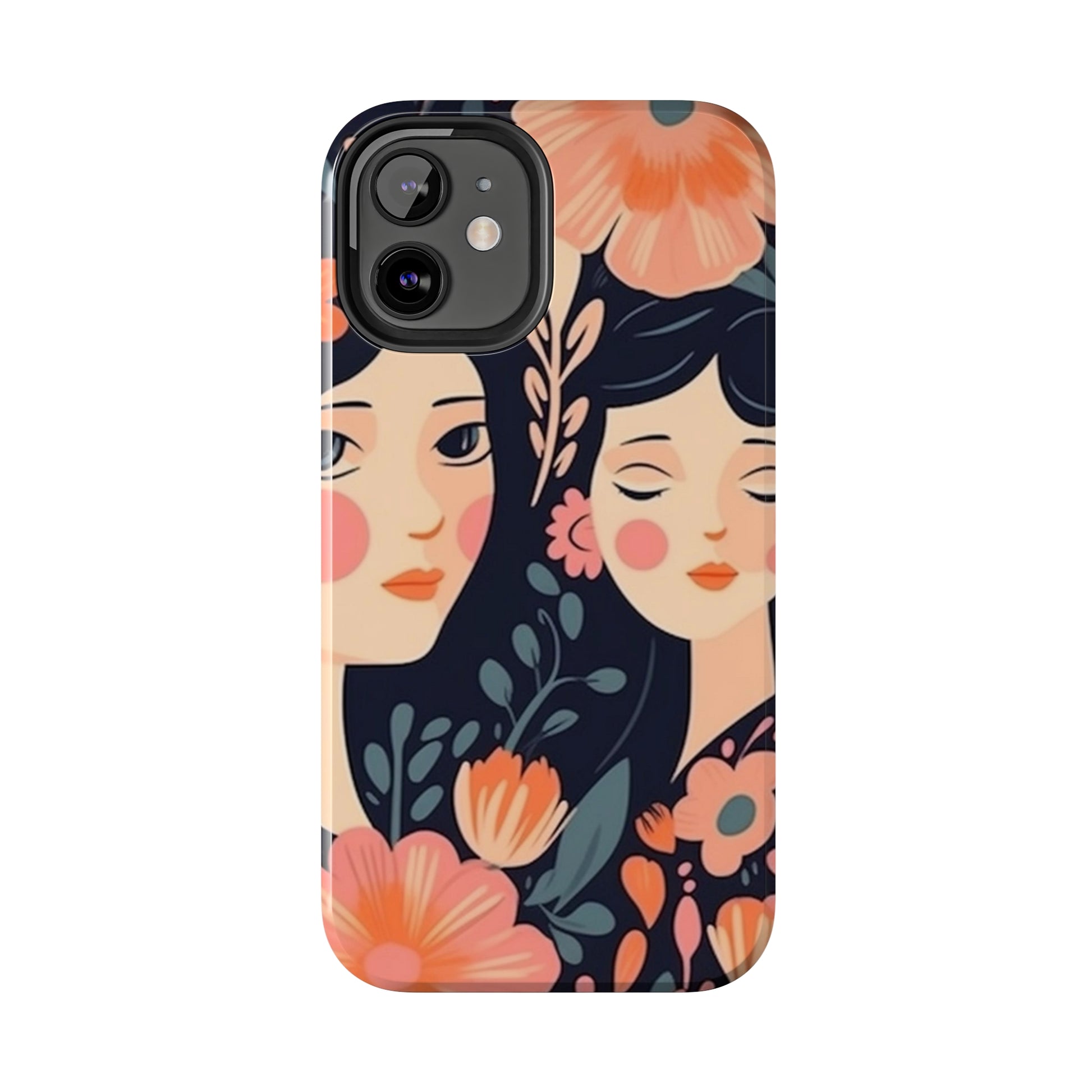 Flower MagSafe Case, Boho Wildflower Apple iPhone 14 Case, Retro Phone Case, Flower Phone Case, Cute Trendy iPhone Case, iPhone 13 - owl2you