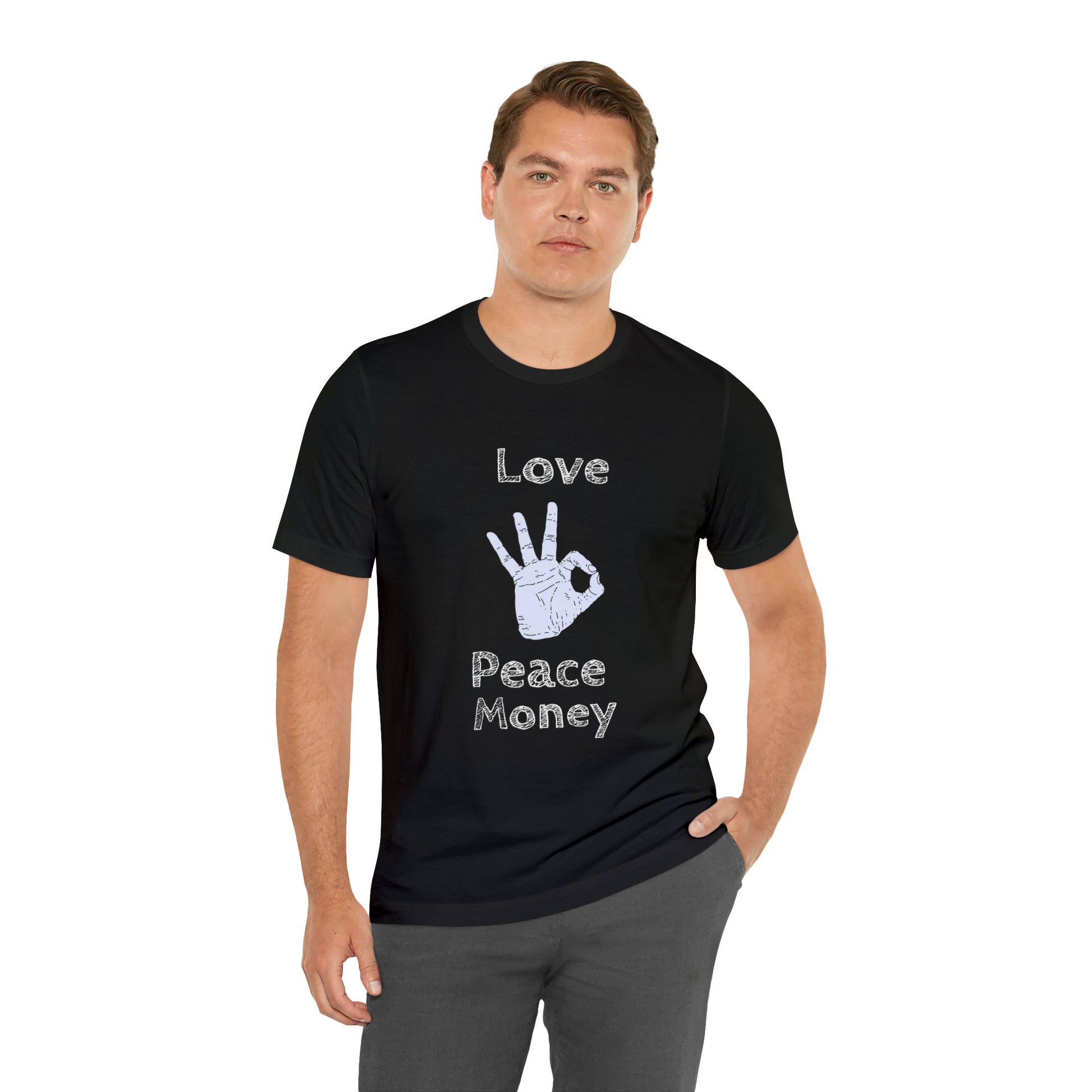 Peace Love Money Shirt, Happiness T-Shirt , Unisex Shirt, Inspirational Tee, Peace Shirt, Love Shirt - owl2you