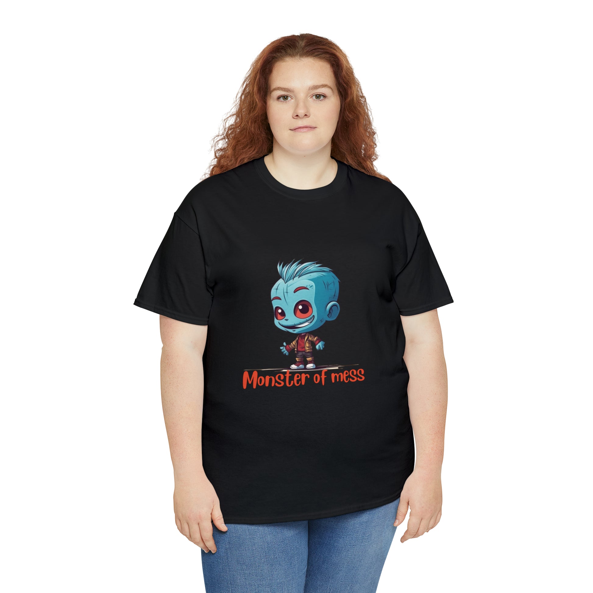 Monster of Mess Unisex Heavy Cotton Tee - Chaos Meets Style - owl2you