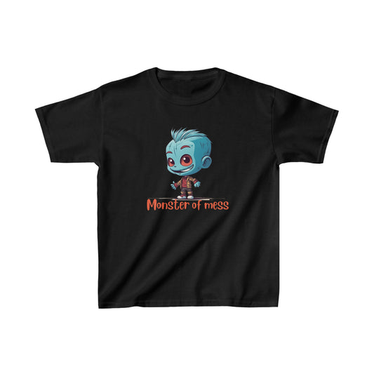 Kids' Monster of Mess Comfort, Durability, and Vibrant Style Kids Heavy Cotton™ Tee - owl2you
