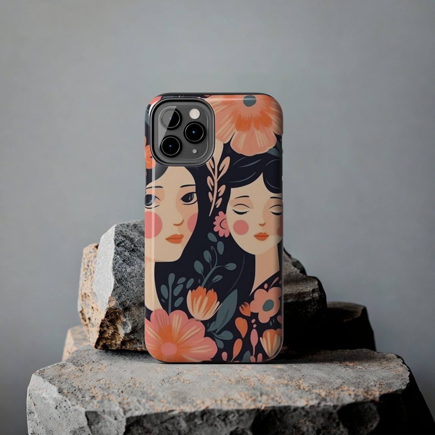 Flower MagSafe Case, Boho Wildflower Apple iPhone 14 Case, Retro Phone Case, Flower Phone Case, Cute Trendy iPhone Case, iPhone 13 - owl2you