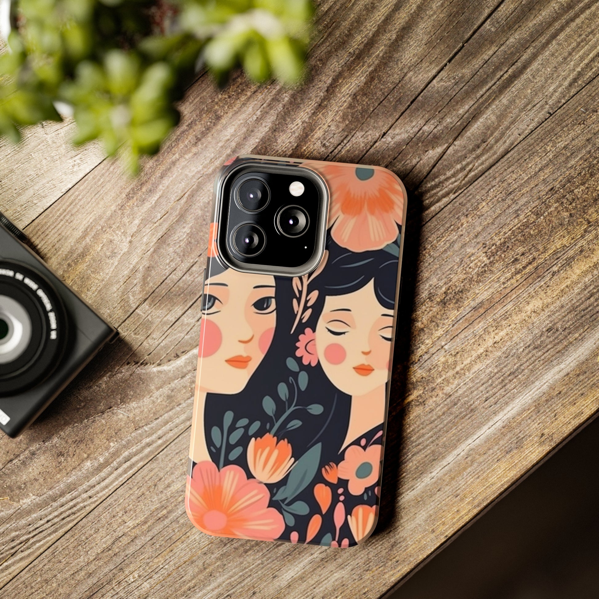 Flower MagSafe Case, Boho Wildflower Apple iPhone 14 Case, Retro Phone Case, Flower Phone Case, Cute Trendy iPhone Case, iPhone 13 - owl2you