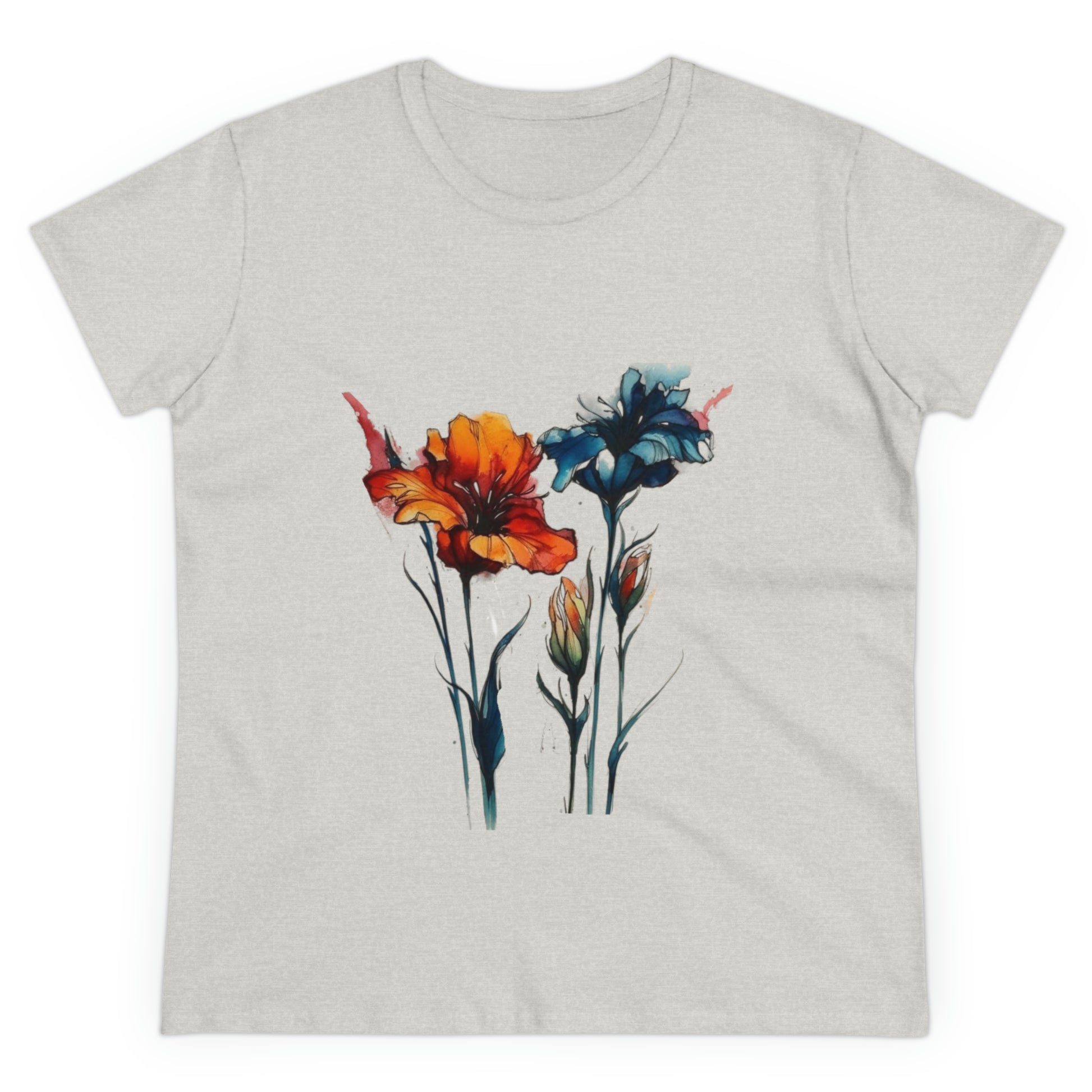Wildflower Tshirt, Floral Shirt, Botanical Shirt, Flower Shirt, Nature Lover Shirt,Ladies Shirts, Womens, Owl2you - owl2you