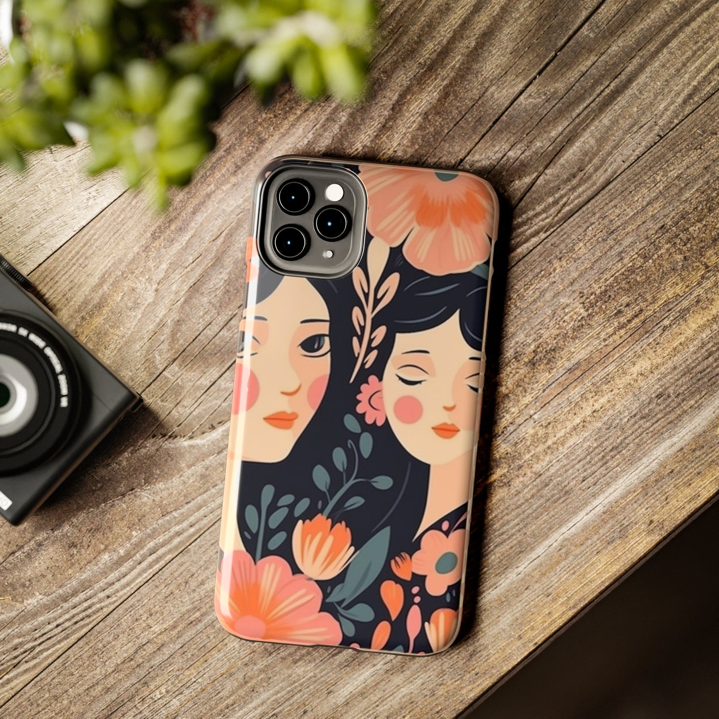 Flower MagSafe Case, Boho Wildflower Apple iPhone 14 Case, Retro Phone Case, Flower Phone Case, Cute Trendy iPhone Case, iPhone 13 - owl2you
