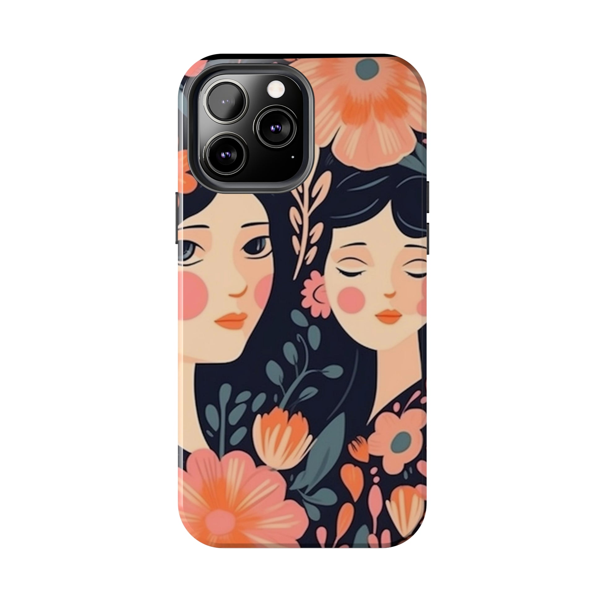 Flower MagSafe Case, Boho Wildflower Apple iPhone 14 Case, Retro Phone Case, Flower Phone Case, Cute Trendy iPhone Case, iPhone 13 - owl2you