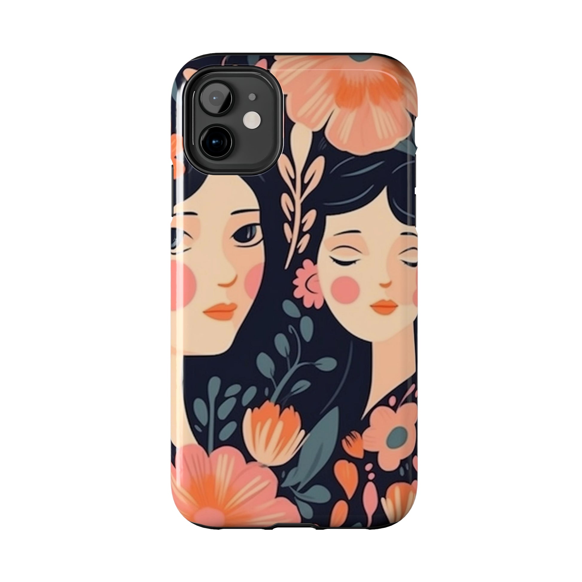 Flower MagSafe Case, Boho Wildflower Apple iPhone 14 Case, Retro Phone Case, Flower Phone Case, Cute Trendy iPhone Case, iPhone 13 - owl2you