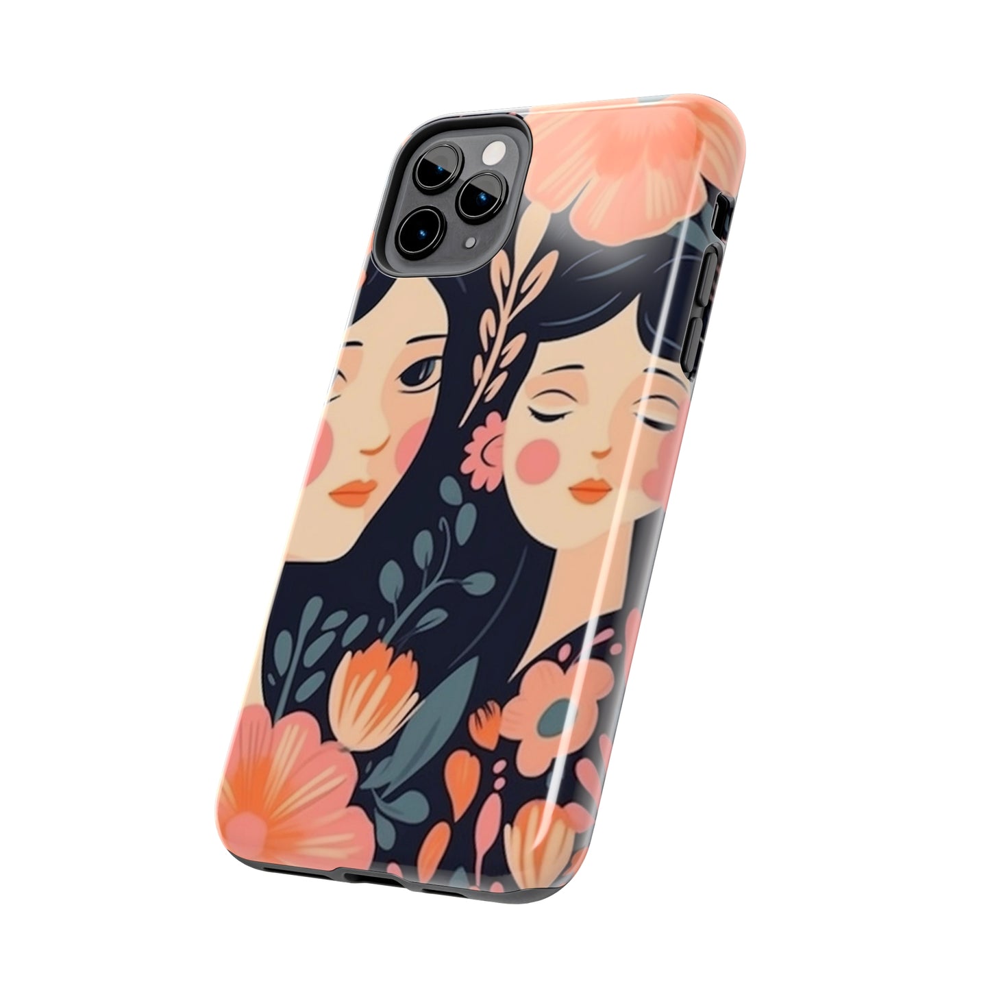 Flower MagSafe Case, Boho Wildflower Apple iPhone 14 Case, Retro Phone Case, Flower Phone Case, Cute Trendy iPhone Case, iPhone 13 - owl2you