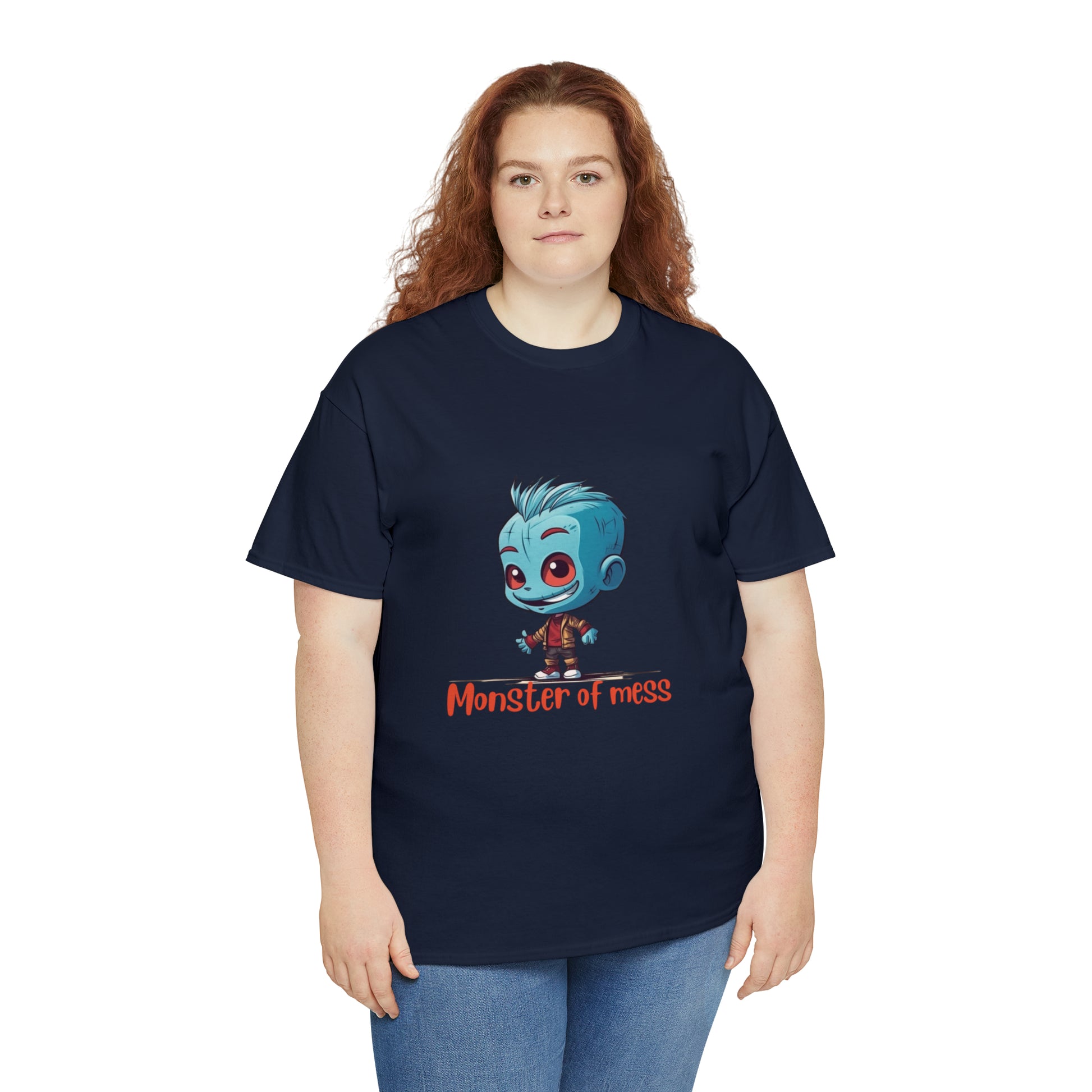 Monster of Mess Unisex Heavy Cotton Tee - Chaos Meets Style - owl2you