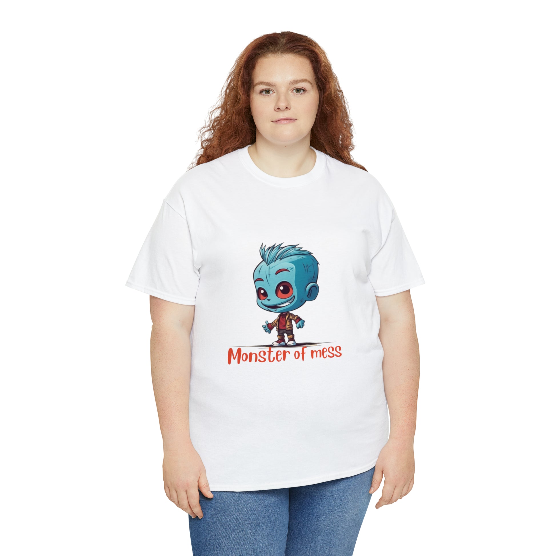 Monster of Mess Unisex Heavy Cotton Tee - Chaos Meets Style - owl2you