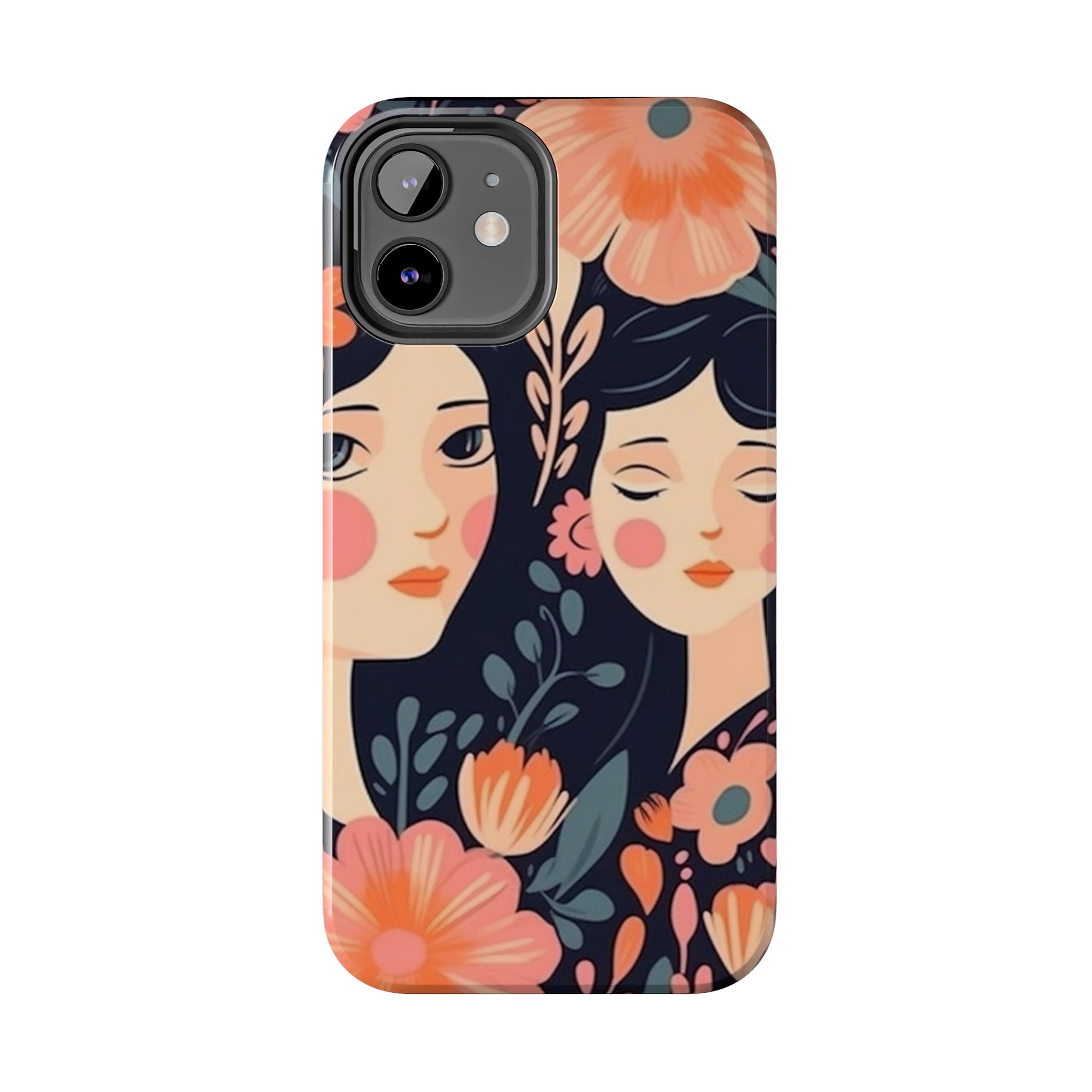 Flower MagSafe Case, Boho Wildflower Apple iPhone 14 Case, Retro Phone Case, Flower Phone Case, Cute Trendy iPhone Case, iPhone 13 - owl2you