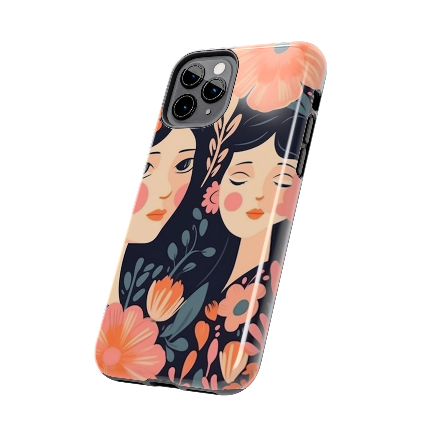 Flower MagSafe Case, Boho Wildflower Apple iPhone 14 Case, Retro Phone Case, Flower Phone Case, Cute Trendy iPhone Case, iPhone 13 - owl2you