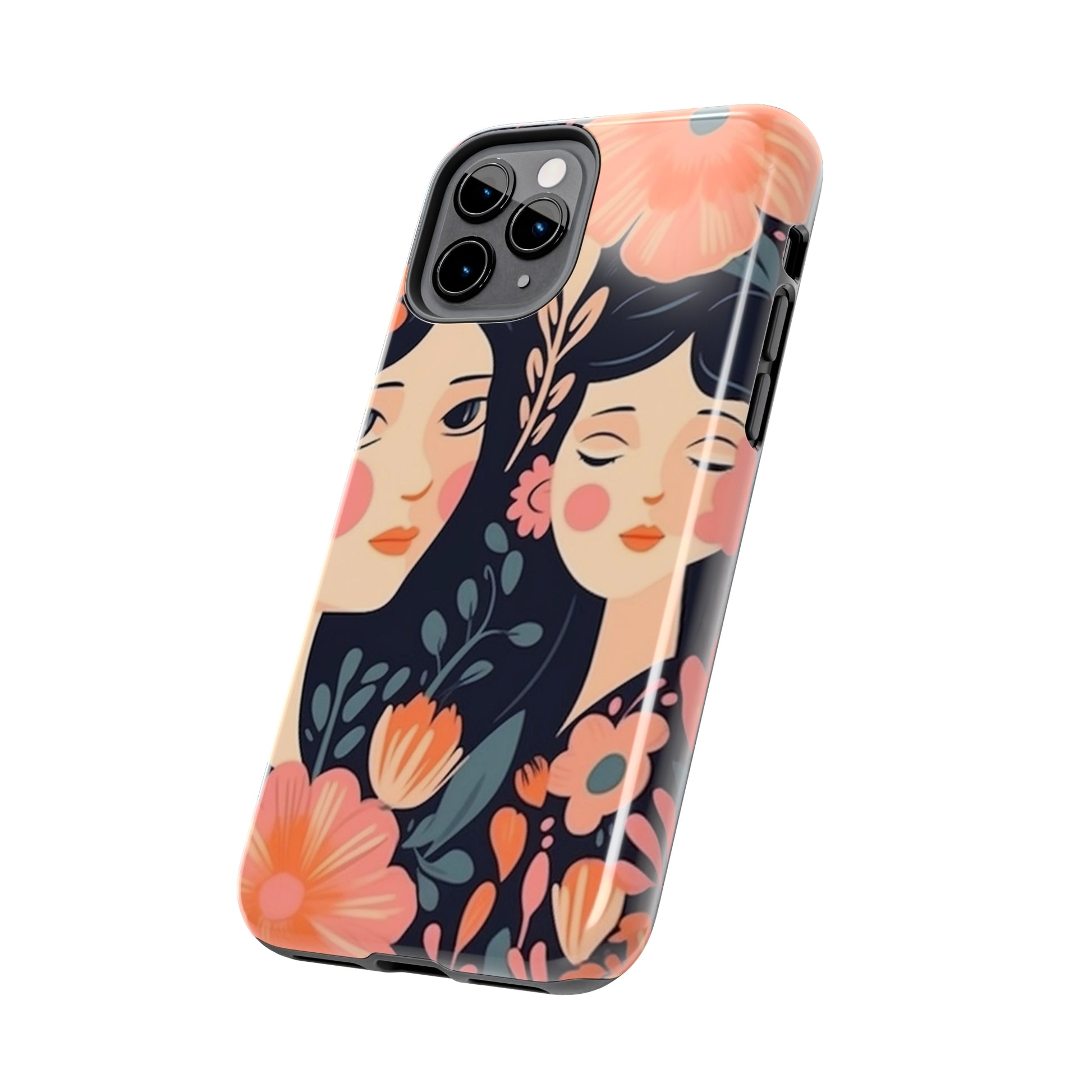 Flower MagSafe Case, Boho Wildflower Apple iPhone 14 Case, Retro Phone Case, Flower Phone Case, Cute Trendy iPhone Case, iPhone 13 - owl2you