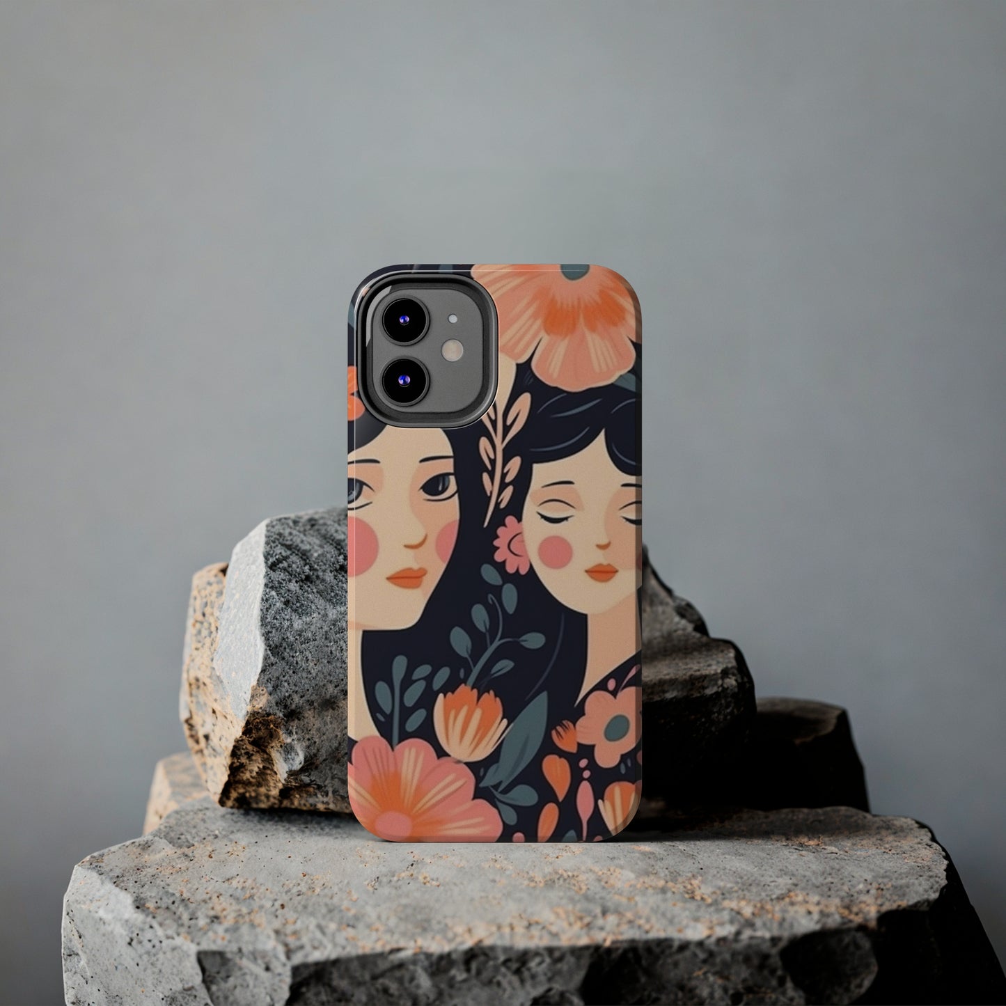 Flower MagSafe Case, Boho Wildflower Apple iPhone 14 Case, Retro Phone Case, Flower Phone Case, Cute Trendy iPhone Case, iPhone 13 - owl2you