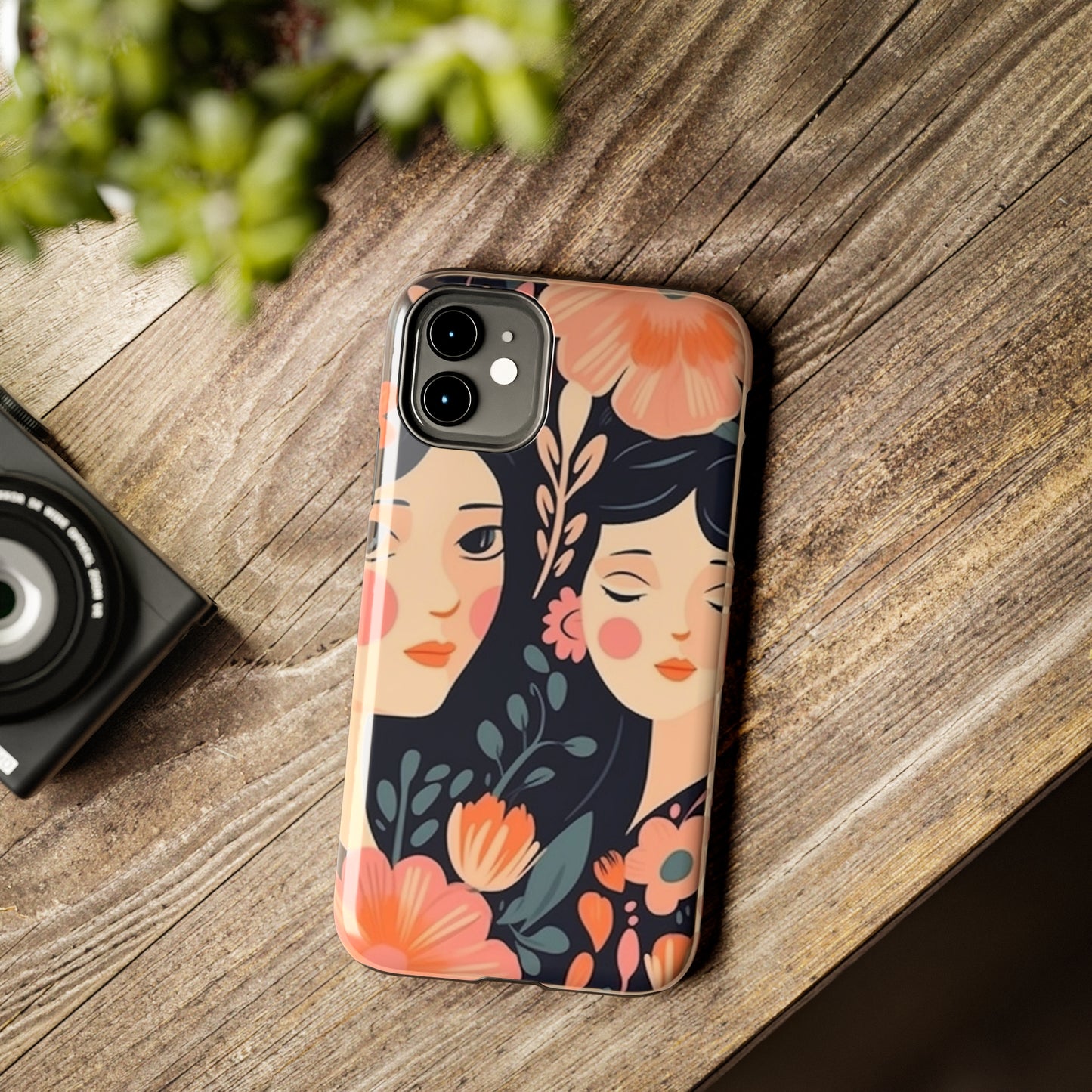 Flower MagSafe Case, Boho Wildflower Apple iPhone 14 Case, Retro Phone Case, Flower Phone Case, Cute Trendy iPhone Case, iPhone 13 - owl2you