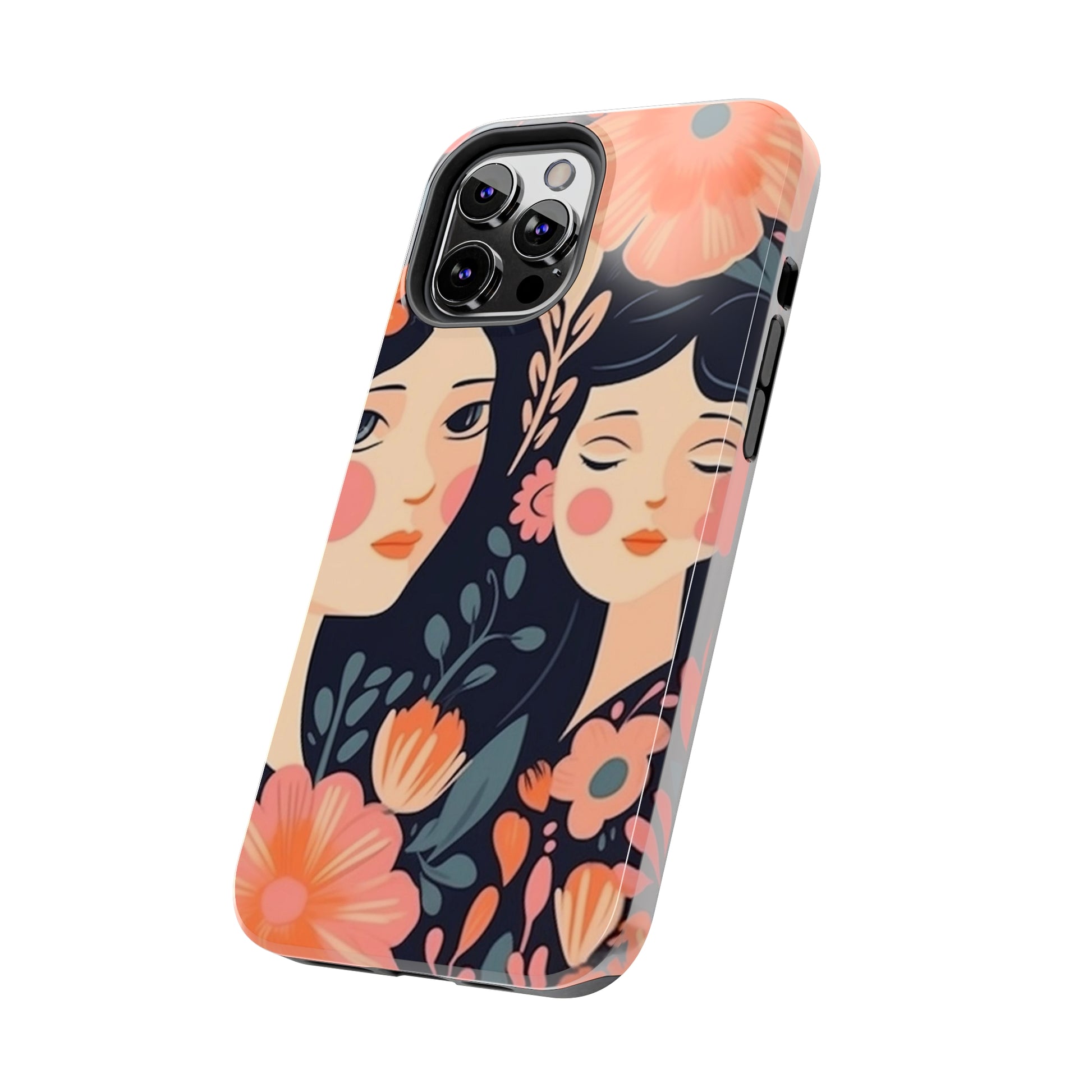 Flower MagSafe Case, Boho Wildflower Apple iPhone 14 Case, Retro Phone Case, Flower Phone Case, Cute Trendy iPhone Case, iPhone 13 - owl2you