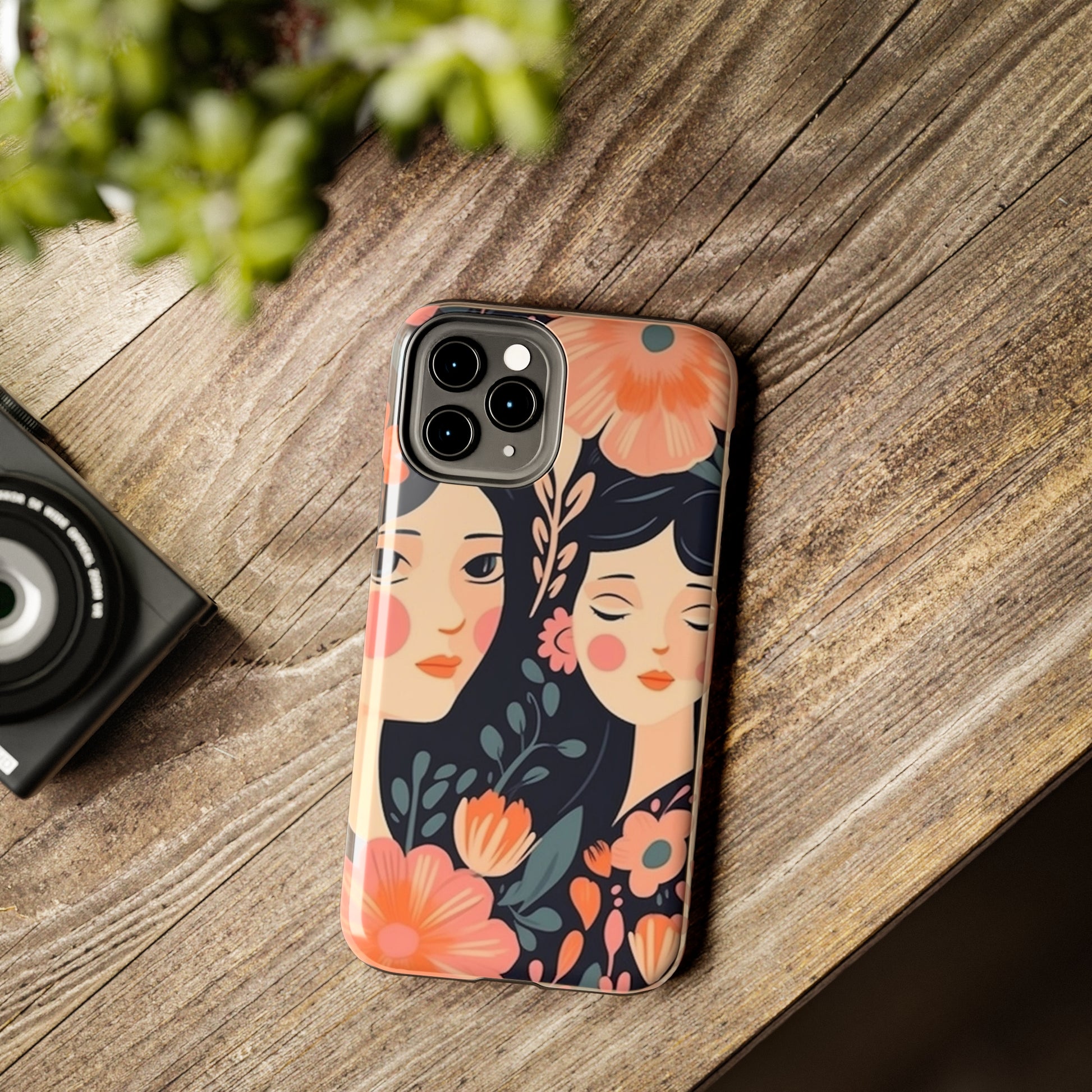 Flower MagSafe Case, Boho Wildflower Apple iPhone 14 Case, Retro Phone Case, Flower Phone Case, Cute Trendy iPhone Case, iPhone 13 - owl2you