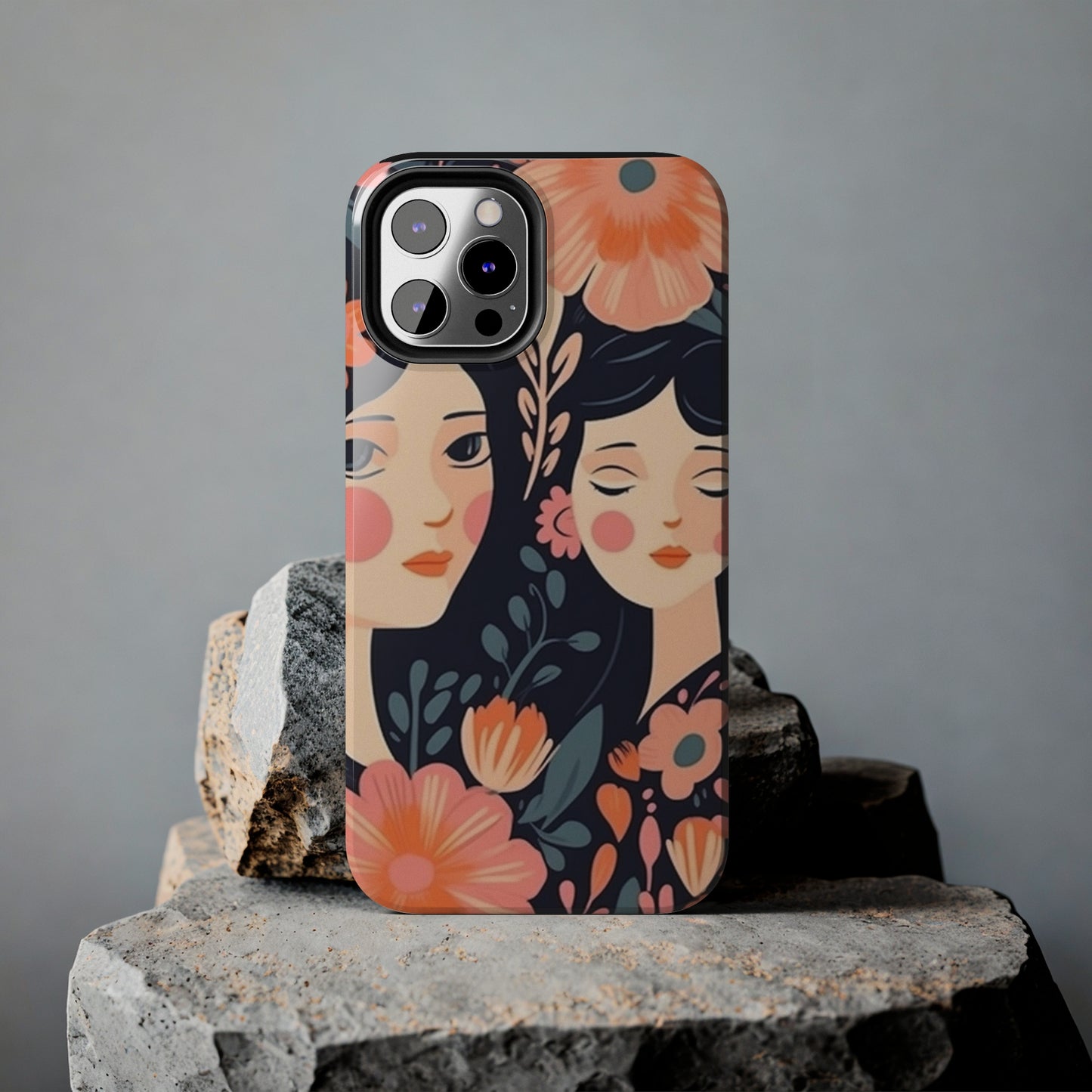 Flower MagSafe Case, Boho Wildflower Apple iPhone 14 Case, Retro Phone Case, Flower Phone Case, Cute Trendy iPhone Case, iPhone 13 - owl2you