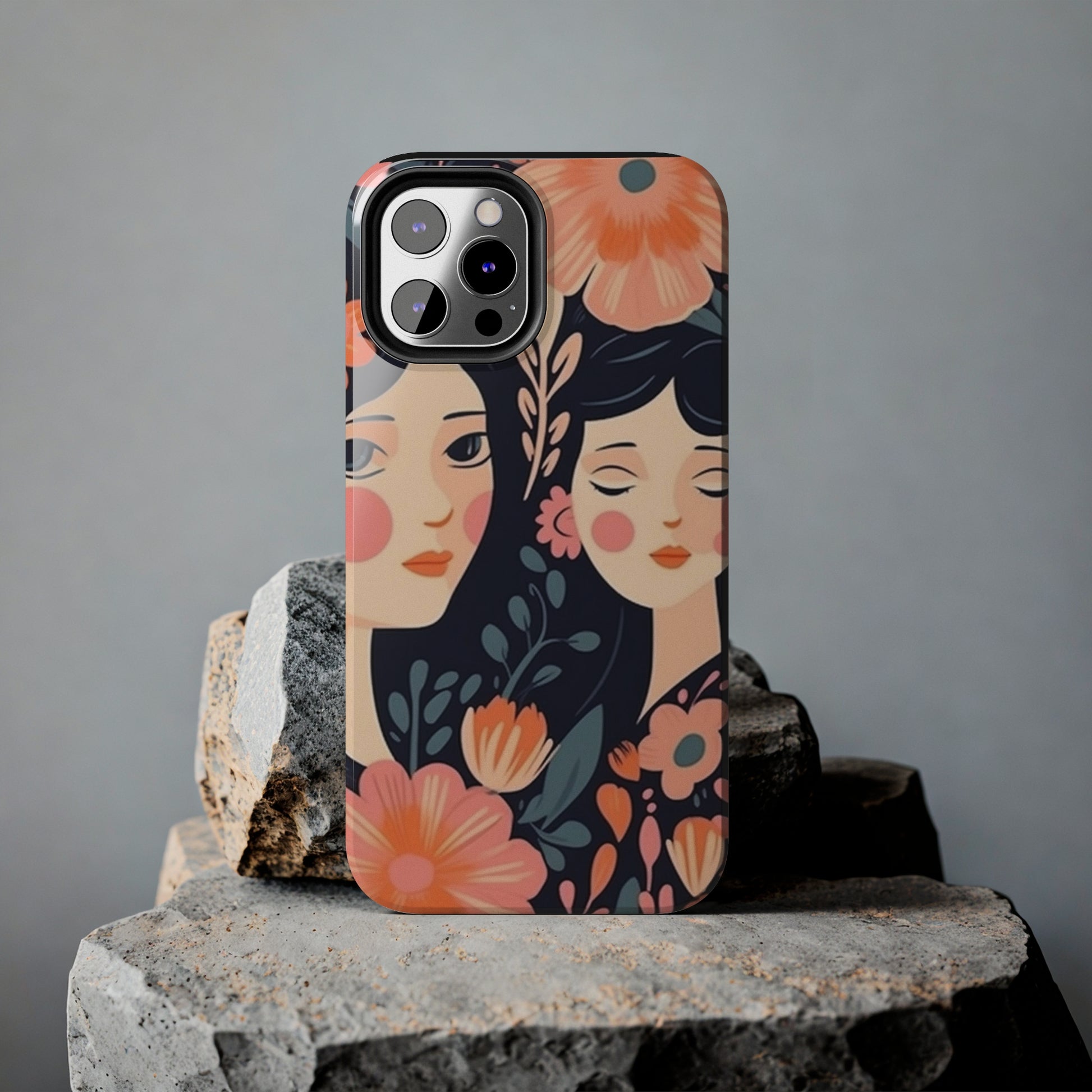 Flower MagSafe Case, Boho Wildflower Apple iPhone 14 Case, Retro Phone Case, Flower Phone Case, Cute Trendy iPhone Case, iPhone 13 - owl2you